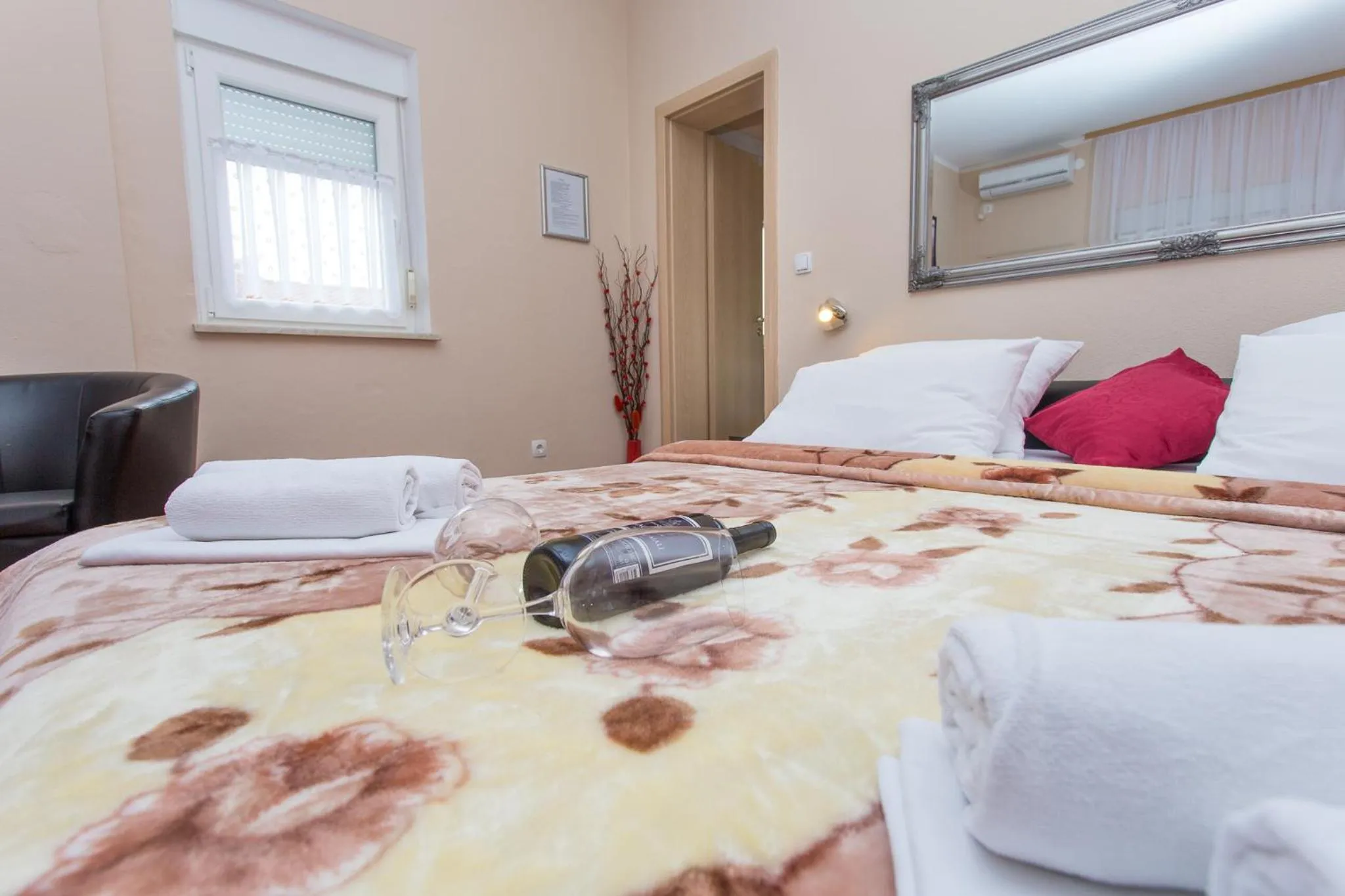 Bed in Villa Valentina