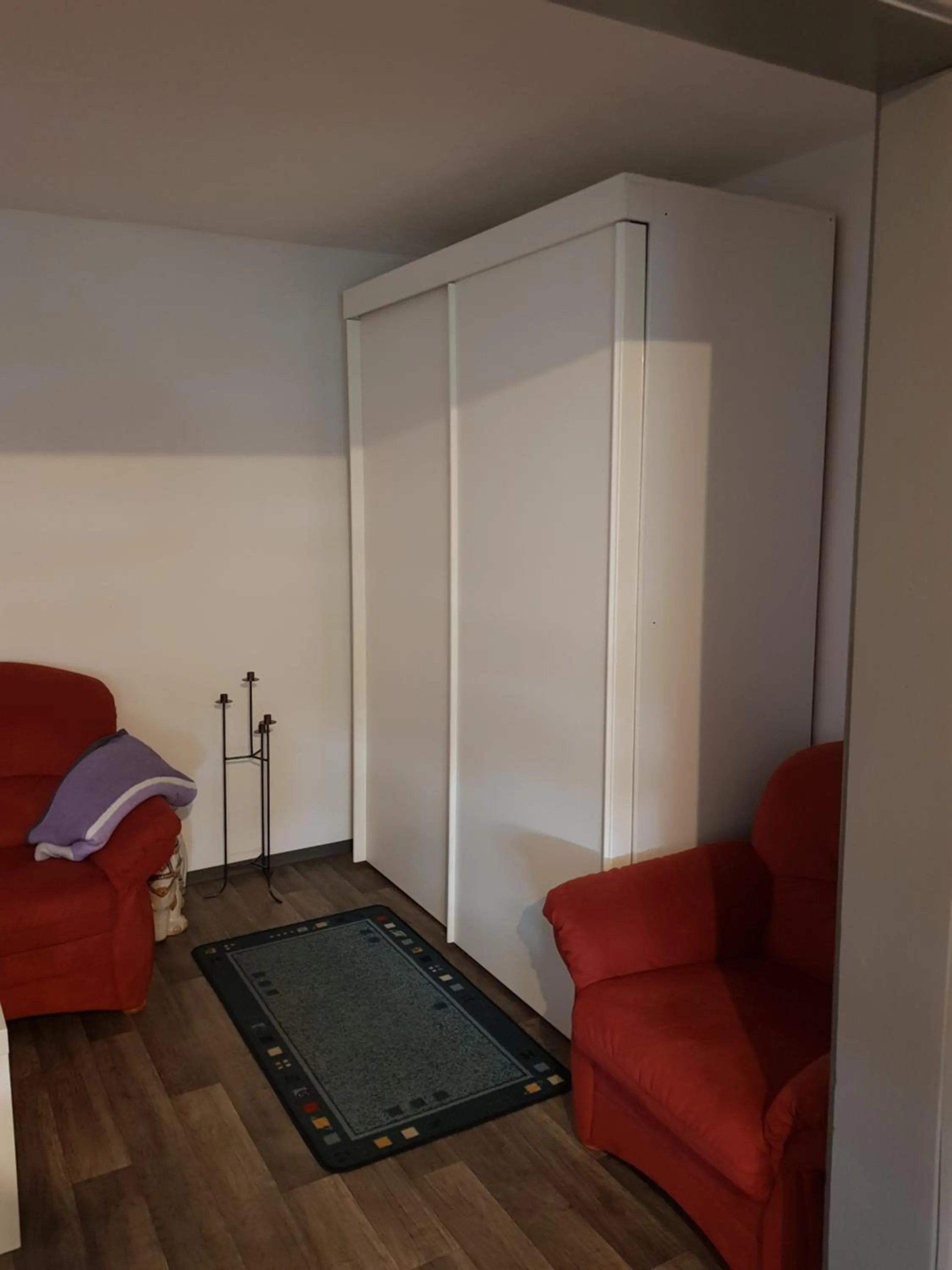 Bed in Ferienwohnung Eliah