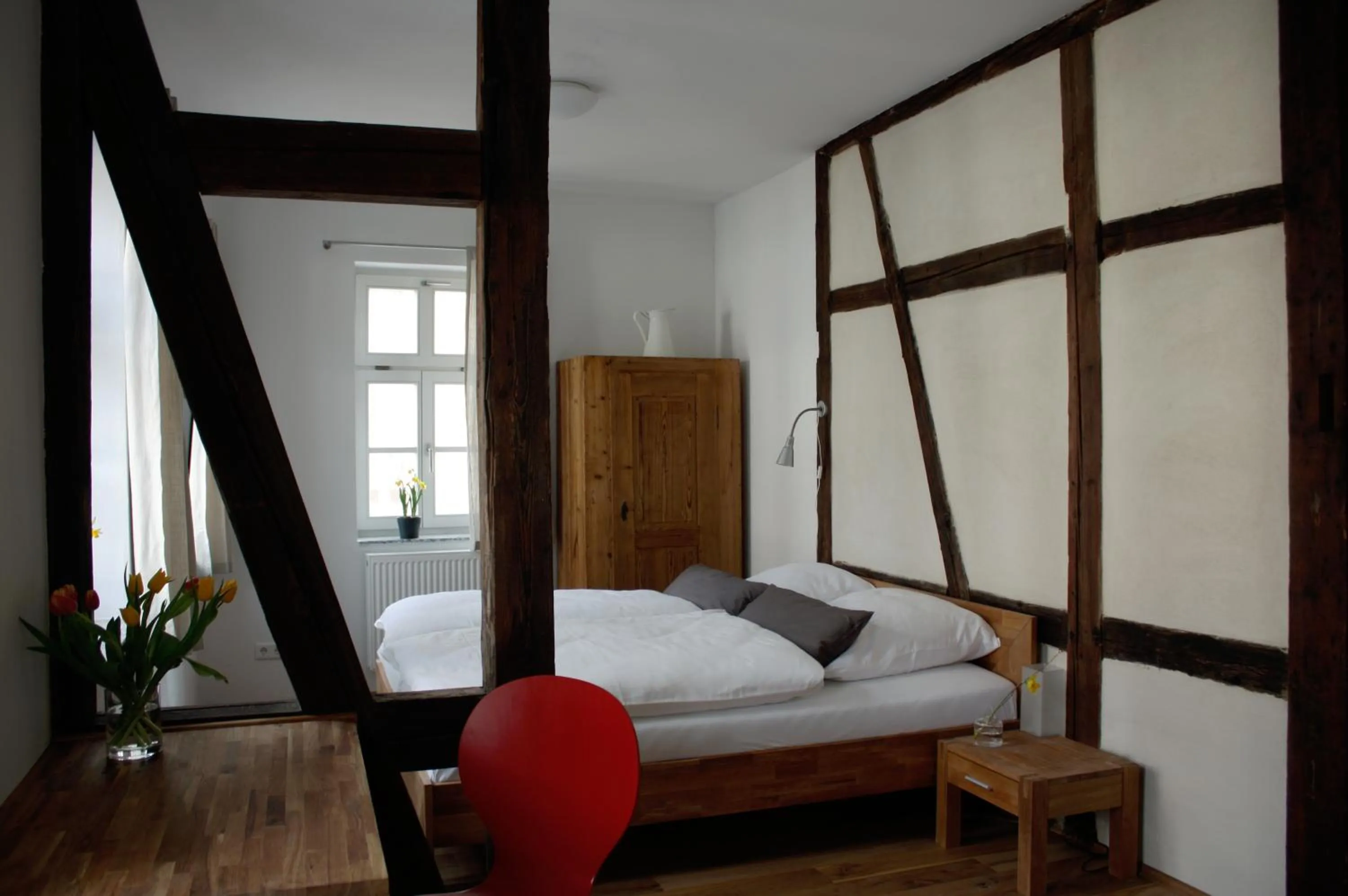 Bed in Pension Sackpfeifenmühle