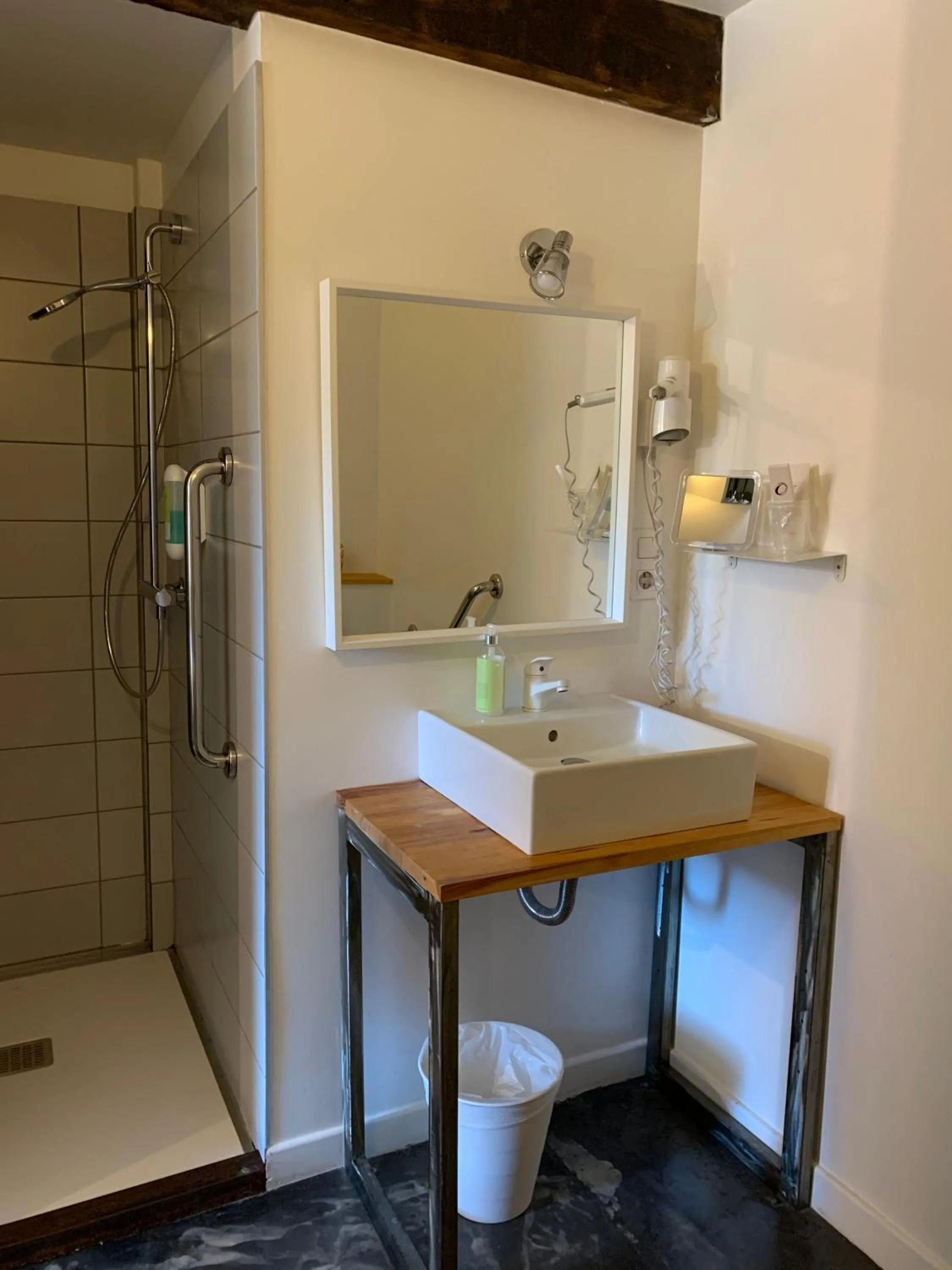 Shower in Logis Hôtel O Lodge