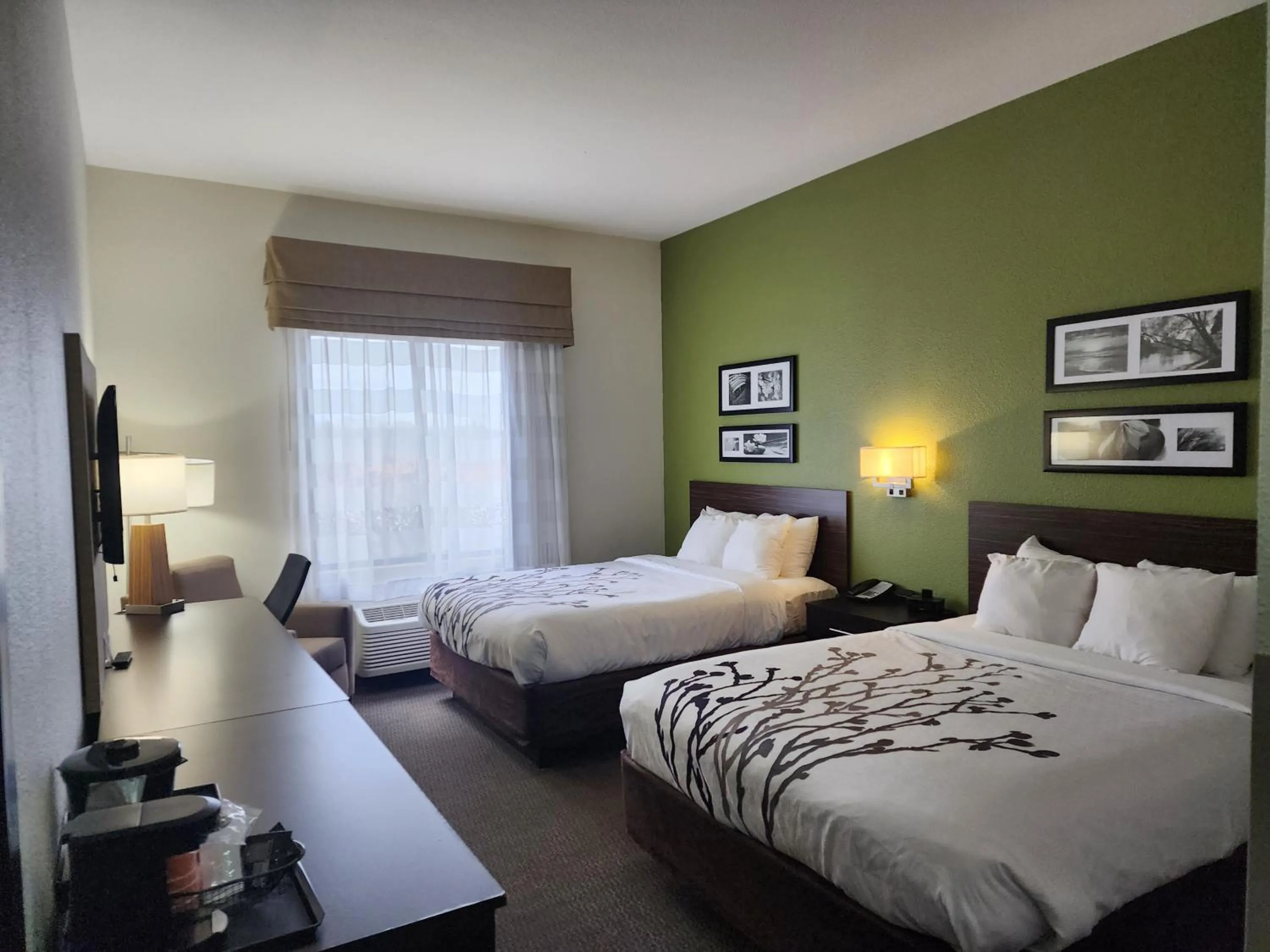 Bed in Sleep Inn & Suites Columbia