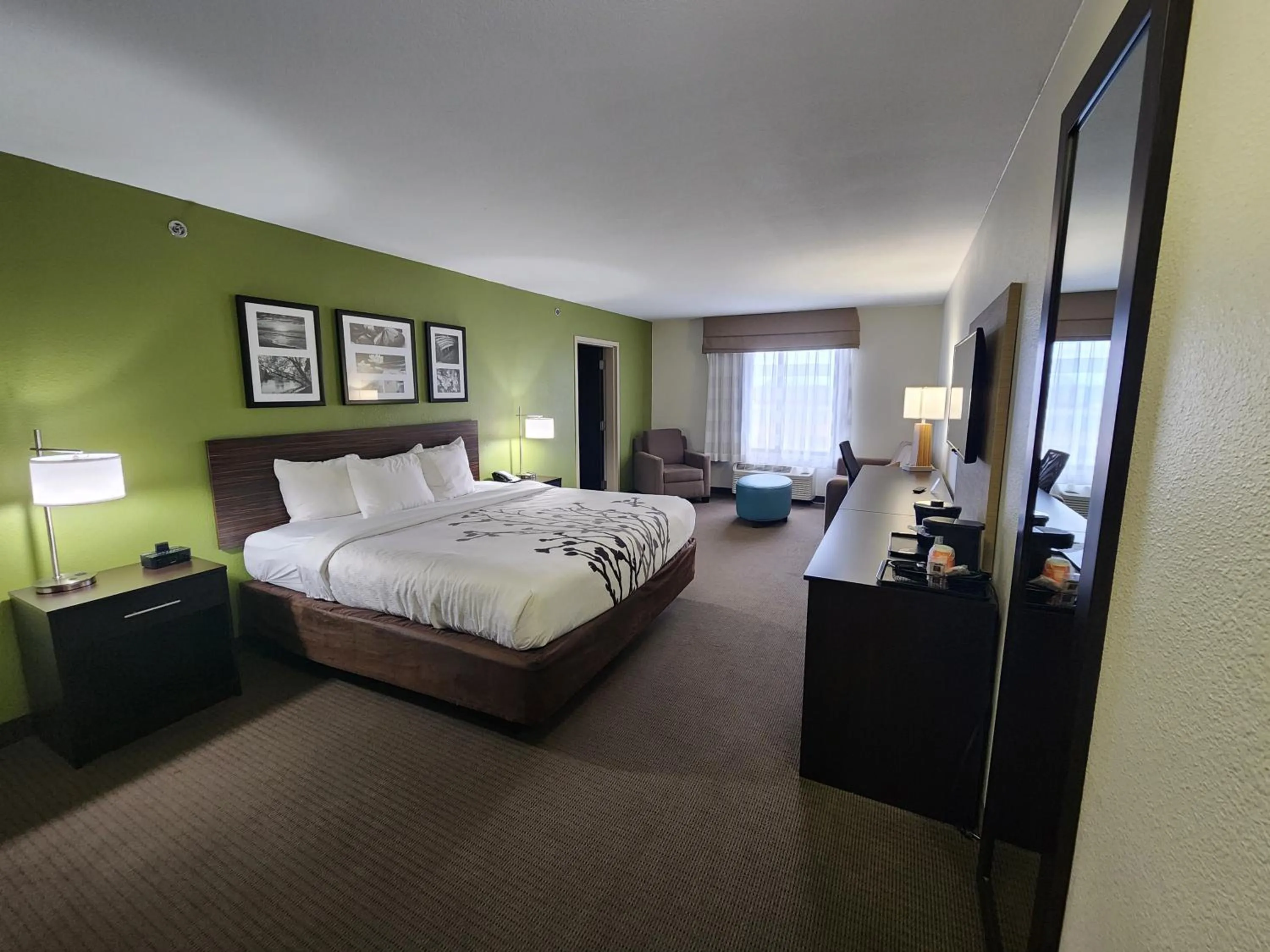 Bed in Sleep Inn & Suites Columbia