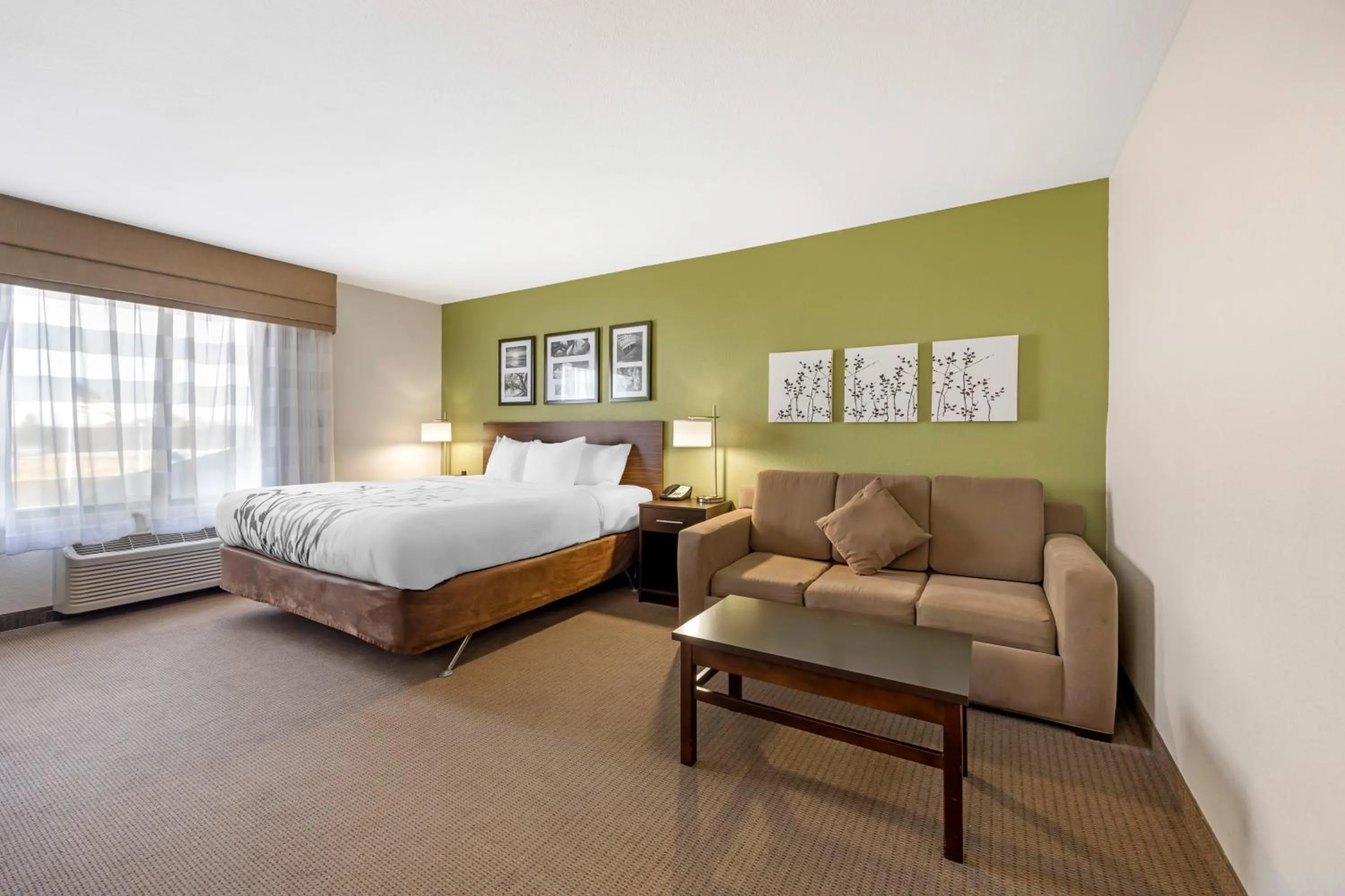 Bed in Sleep Inn & Suites Columbia