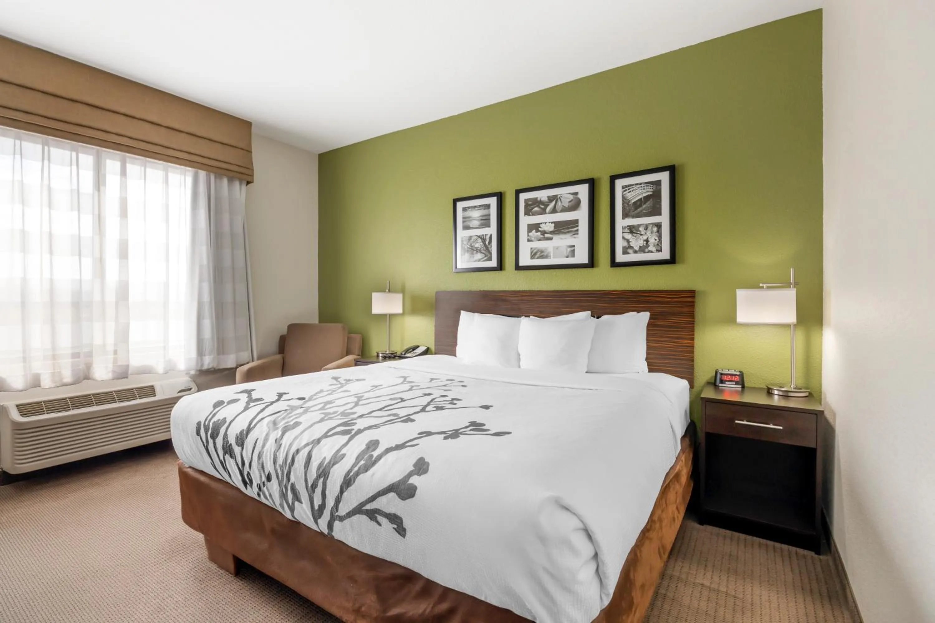 Bed in Sleep Inn & Suites Columbia