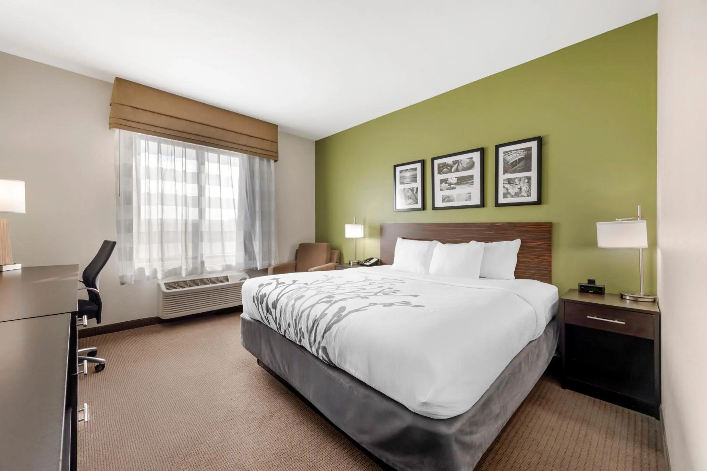 Bed in Sleep Inn & Suites Columbia