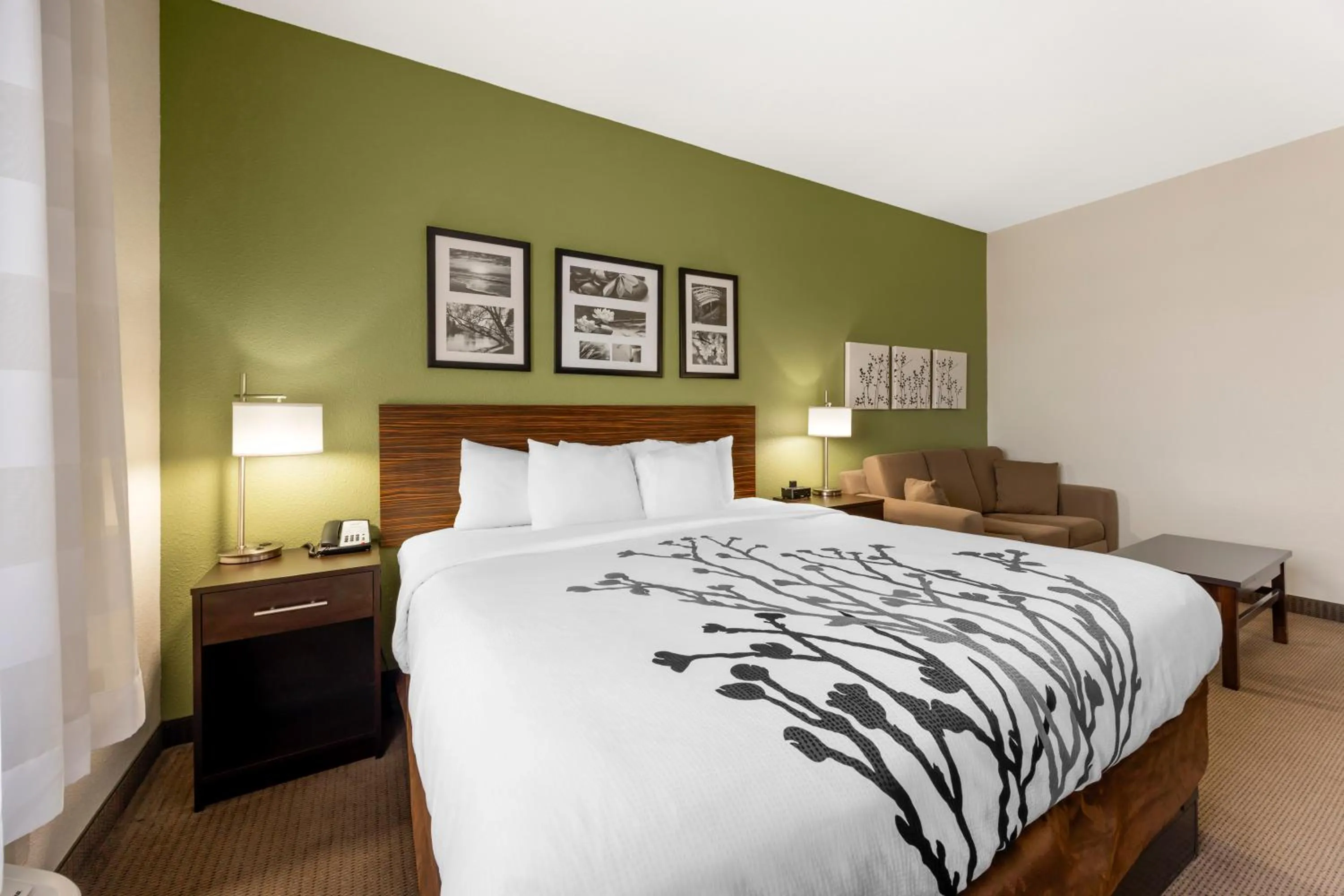 Bed in Sleep Inn & Suites Columbia