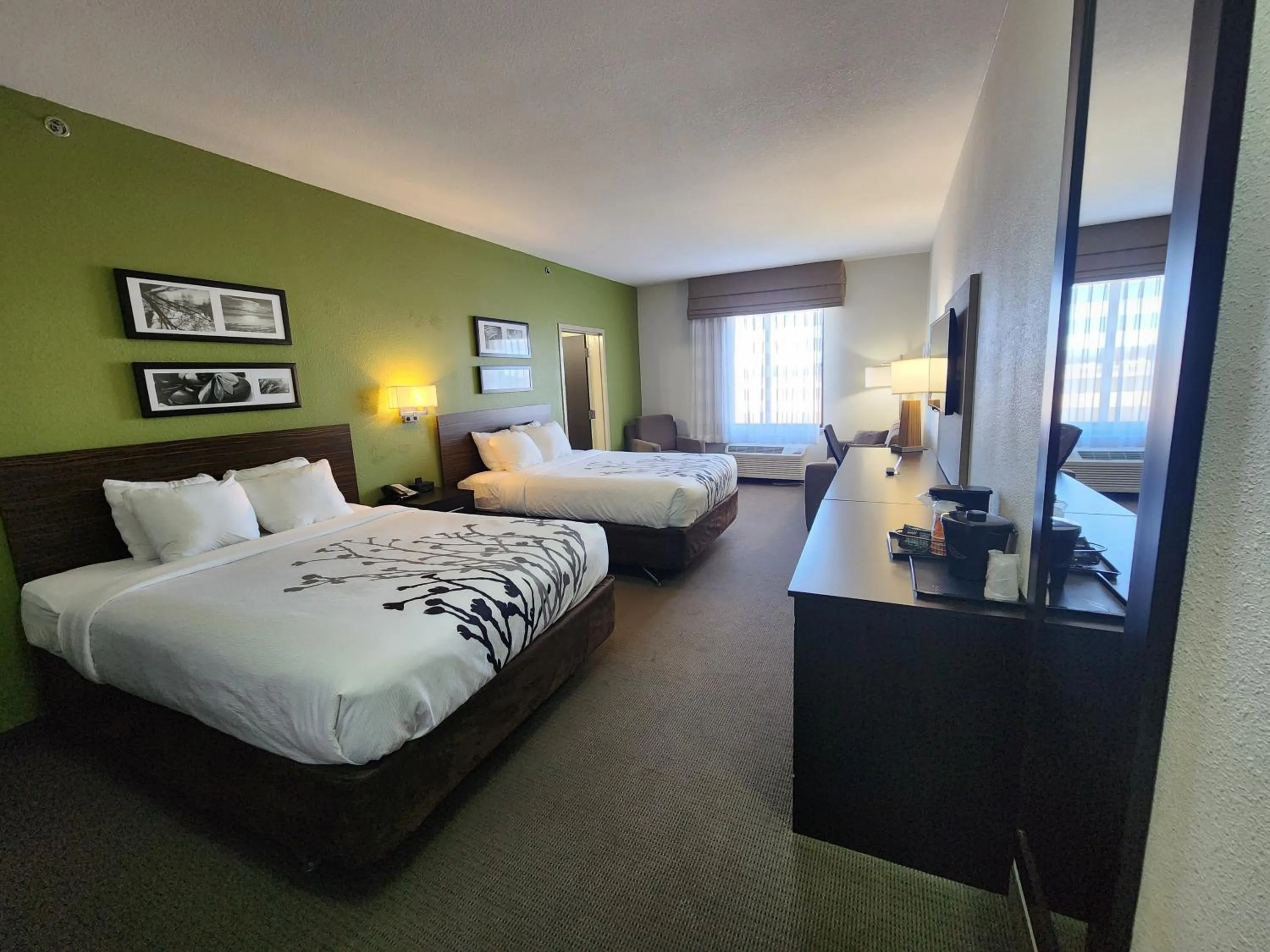 Bed in Sleep Inn & Suites Columbia