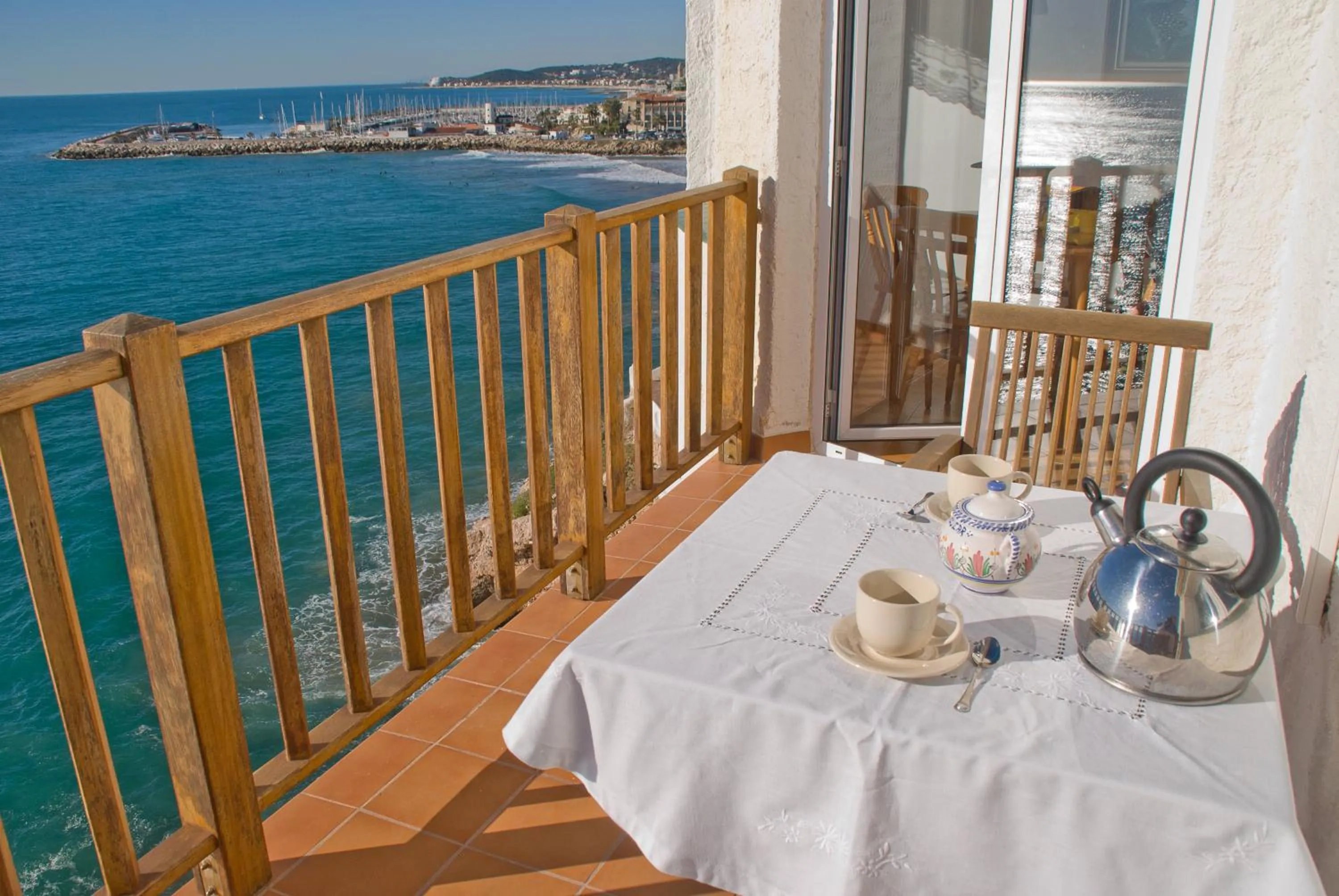Balcony/Terrace in Apartamento en acantilado con wifi y aire acondicionado