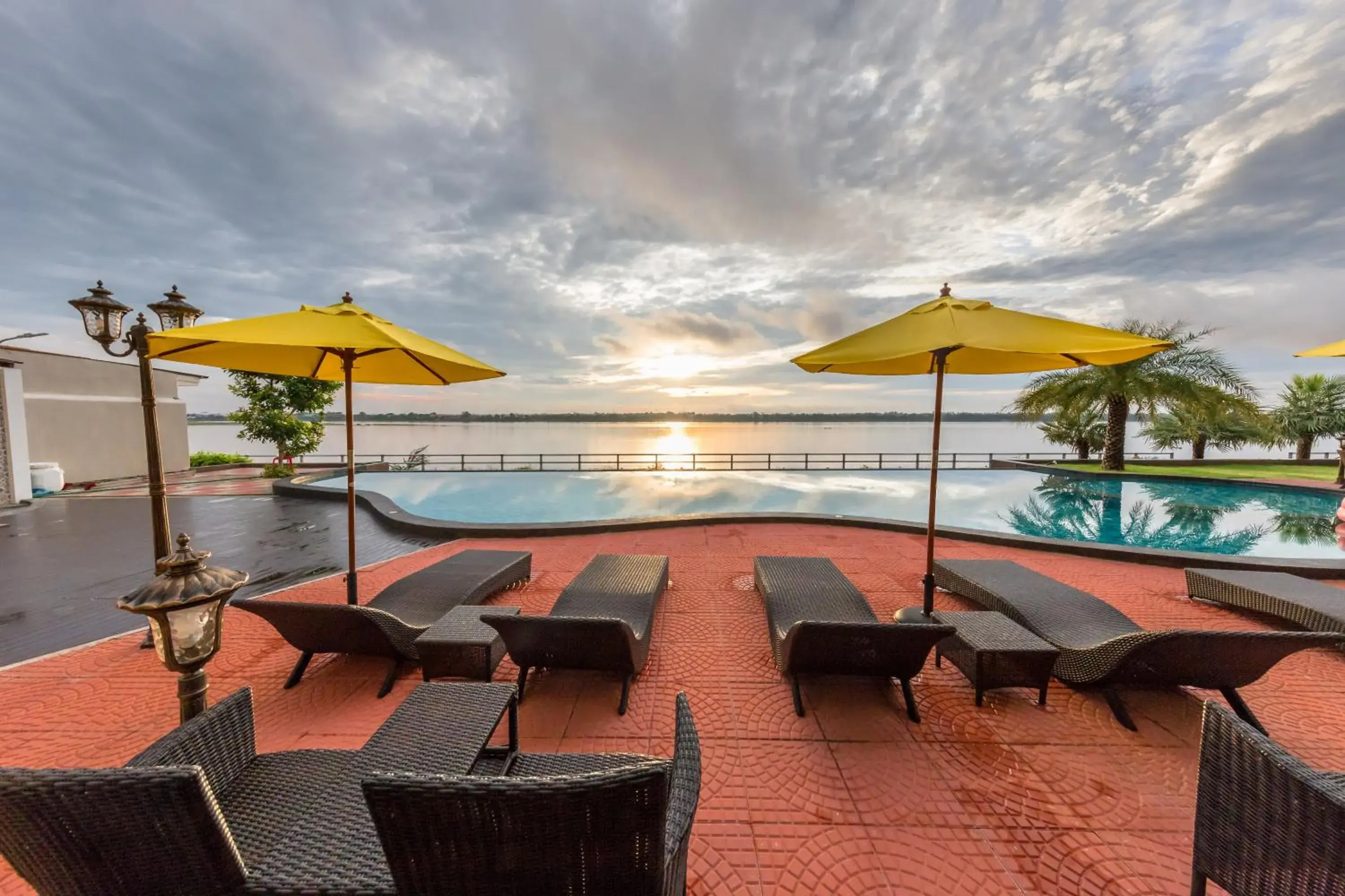 Swimming pool in Hotel de Ladda Swimming pool in Hotel de Ladda