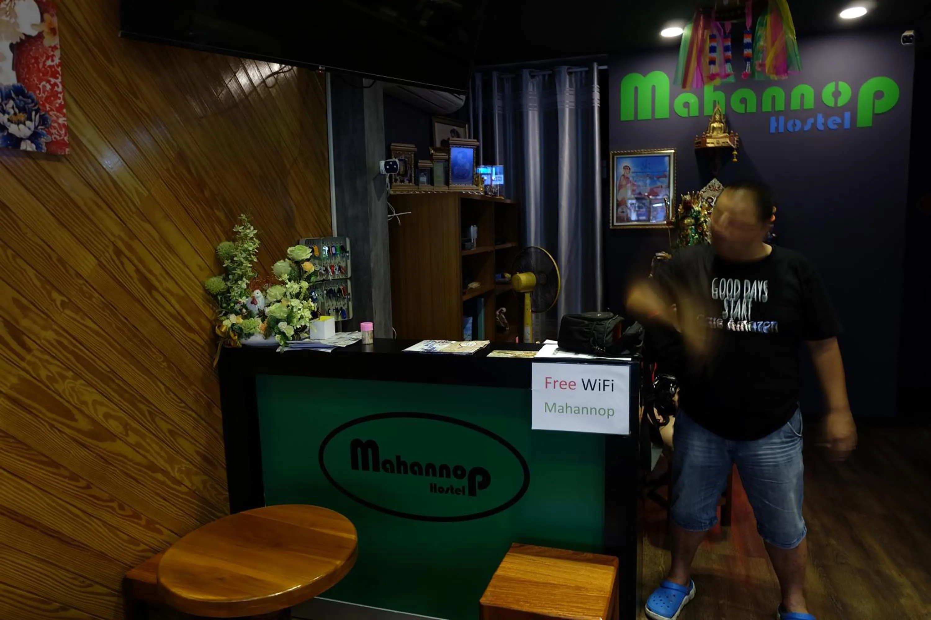 Lobby or reception in Mahannop Hostel