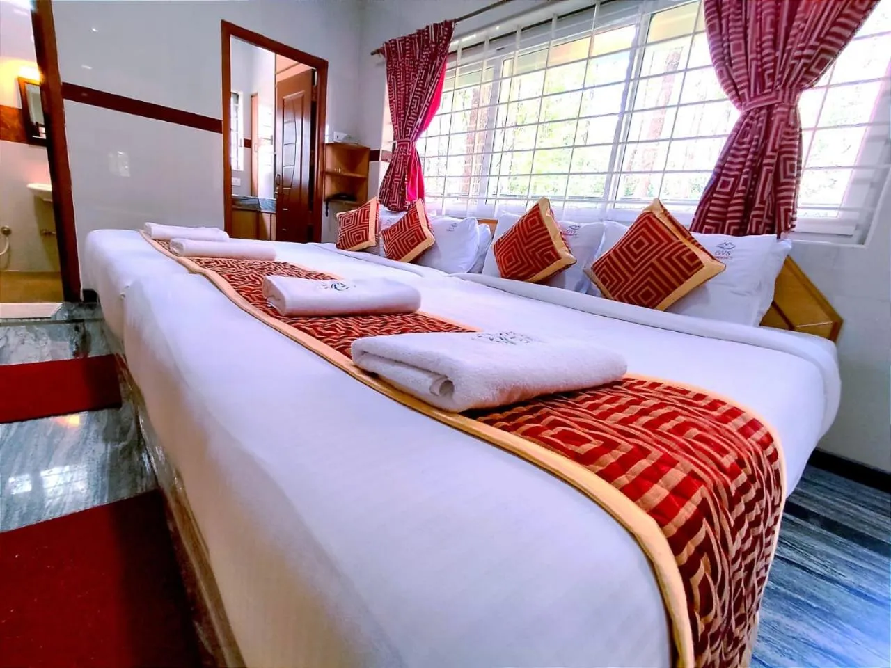 Bed in Hotel GVS Residency