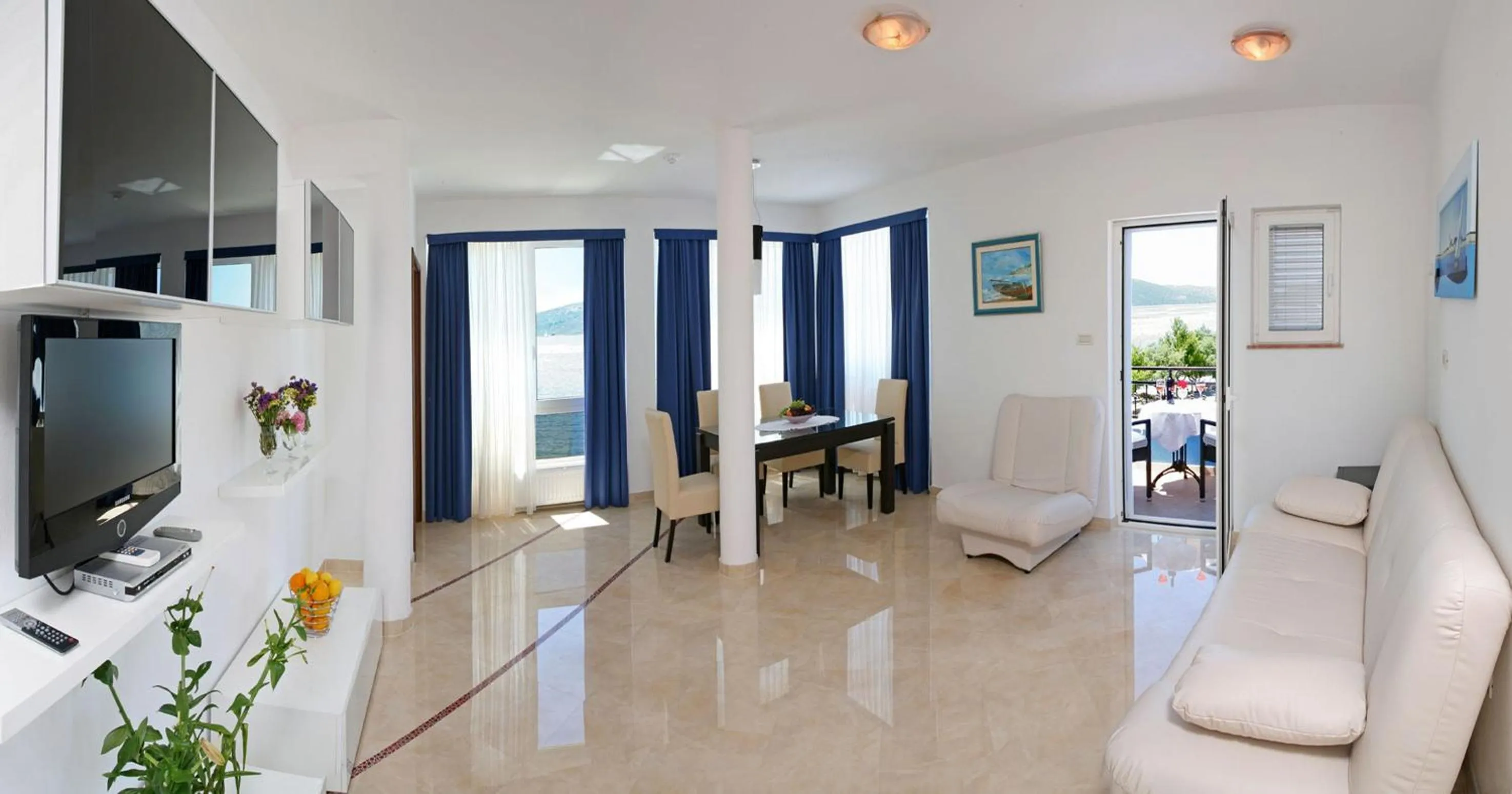 Living room in Villa Mediterana