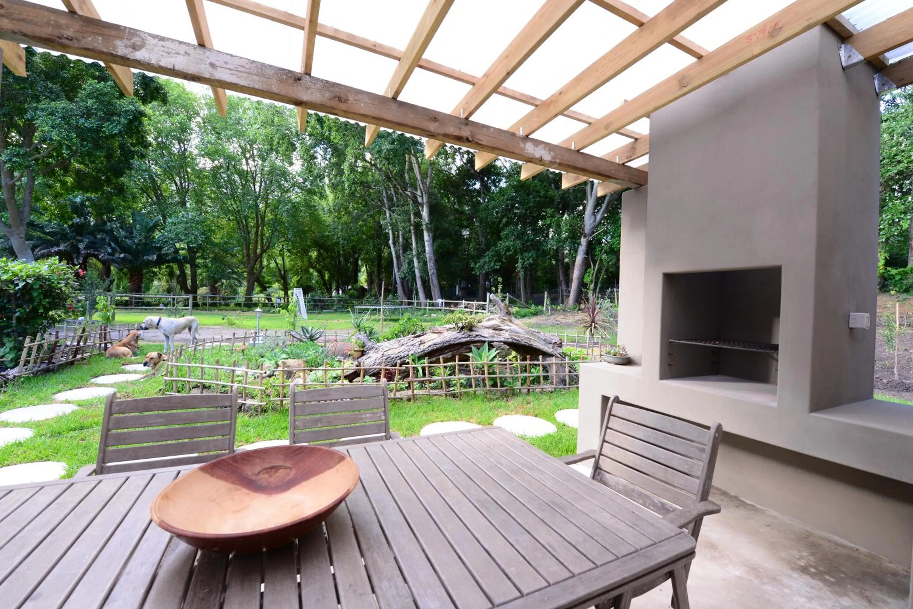 Patio in Waterland Lodge