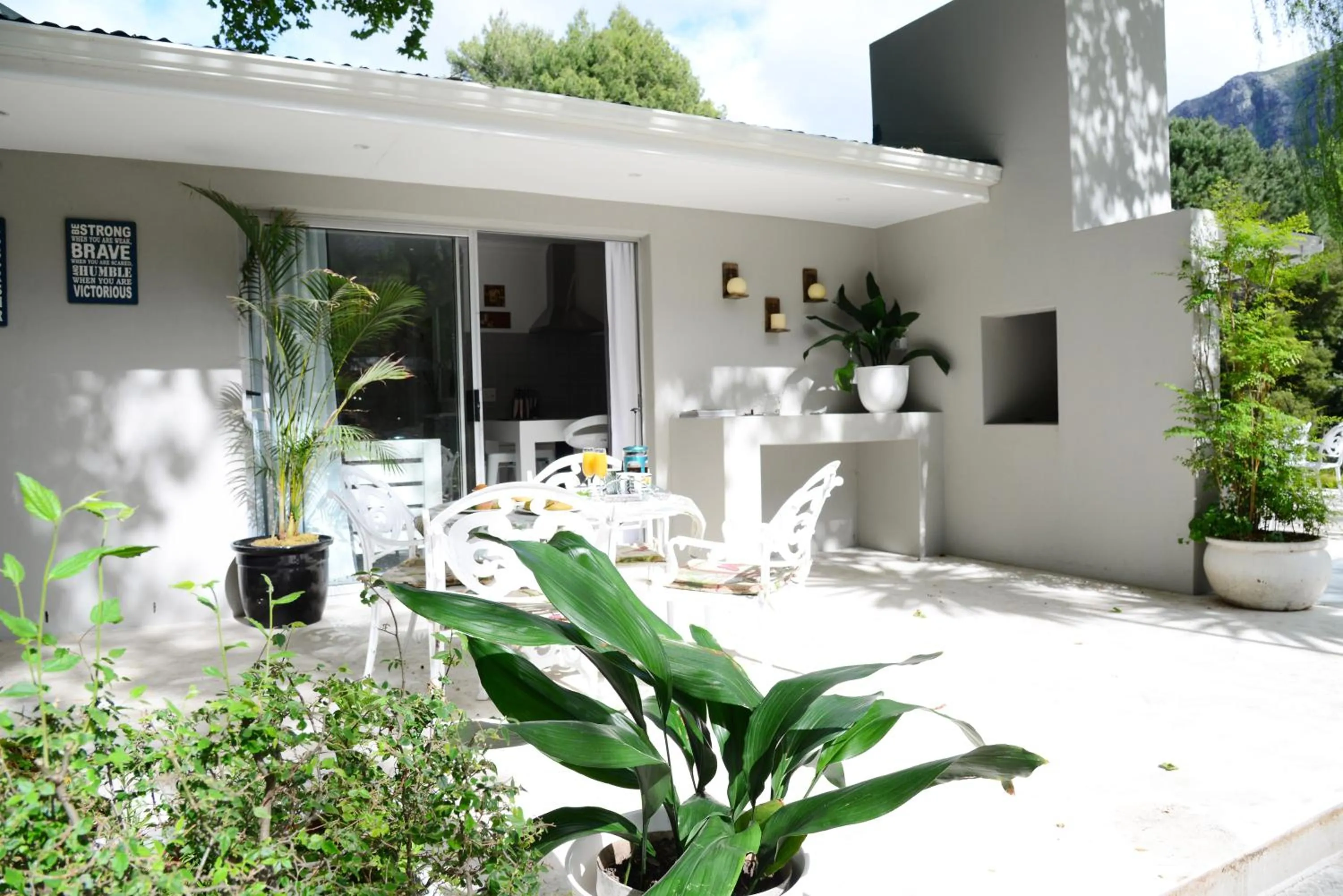 Patio in Waterland Lodge