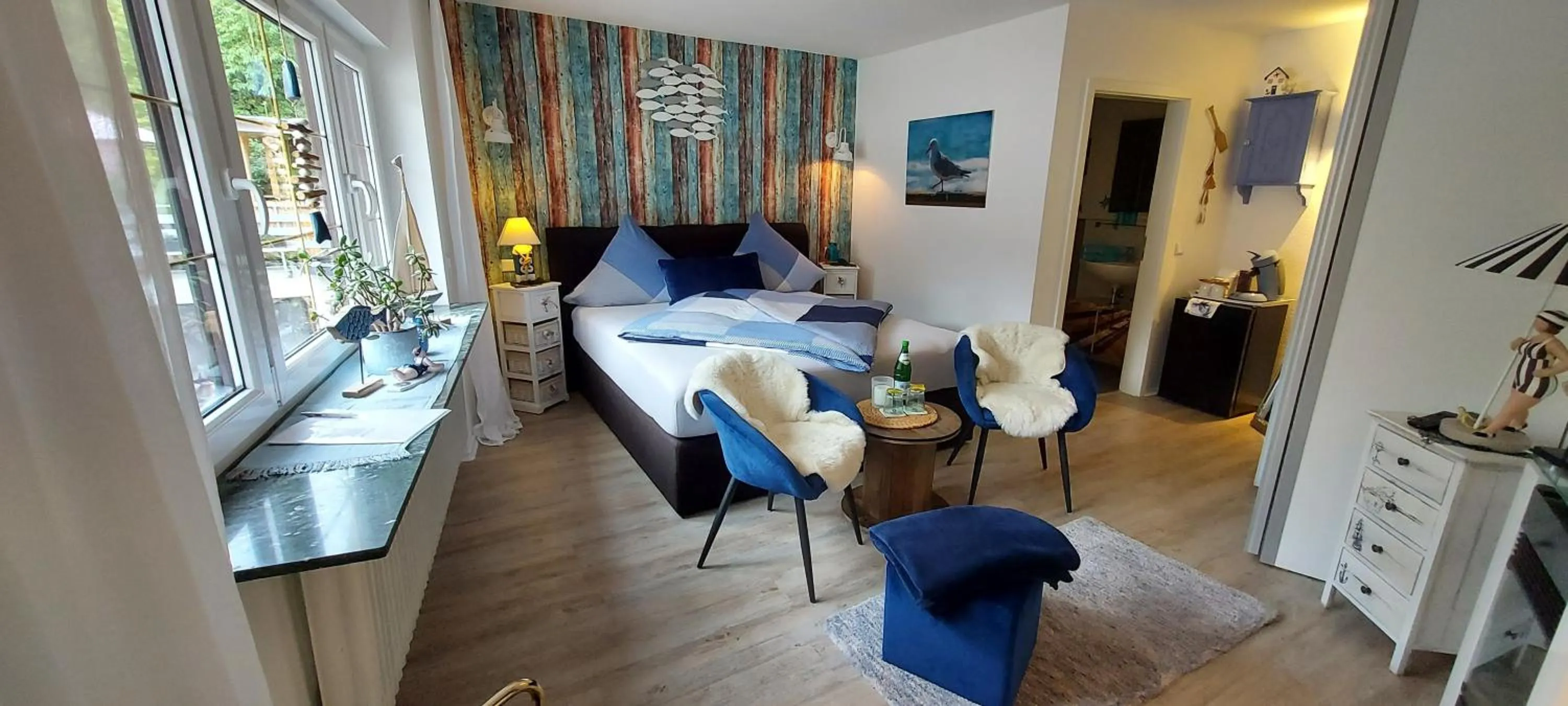 Photo of the whole room, Bed in Gästehaus Köhler