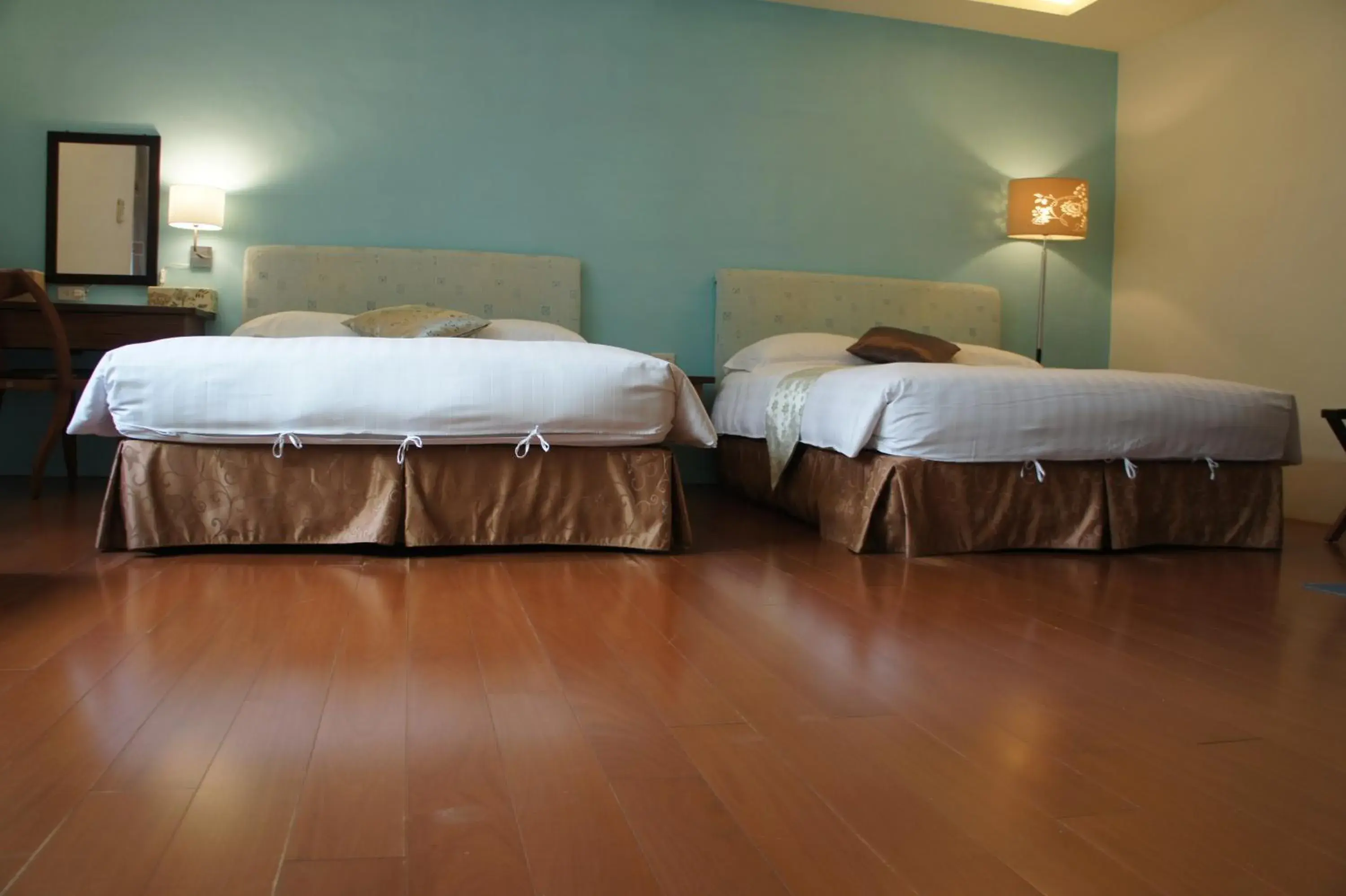 Bed in Cheng-Ping Hot Spring Inn Bed in Cheng-Ping Hot Spring Inn