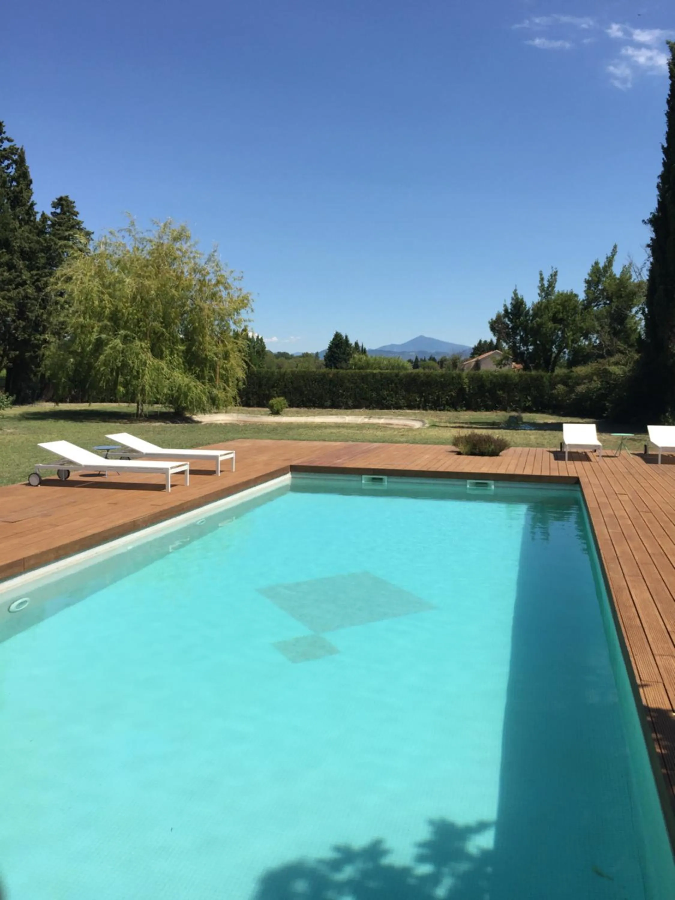 Pool view in Mas Li Doumenge