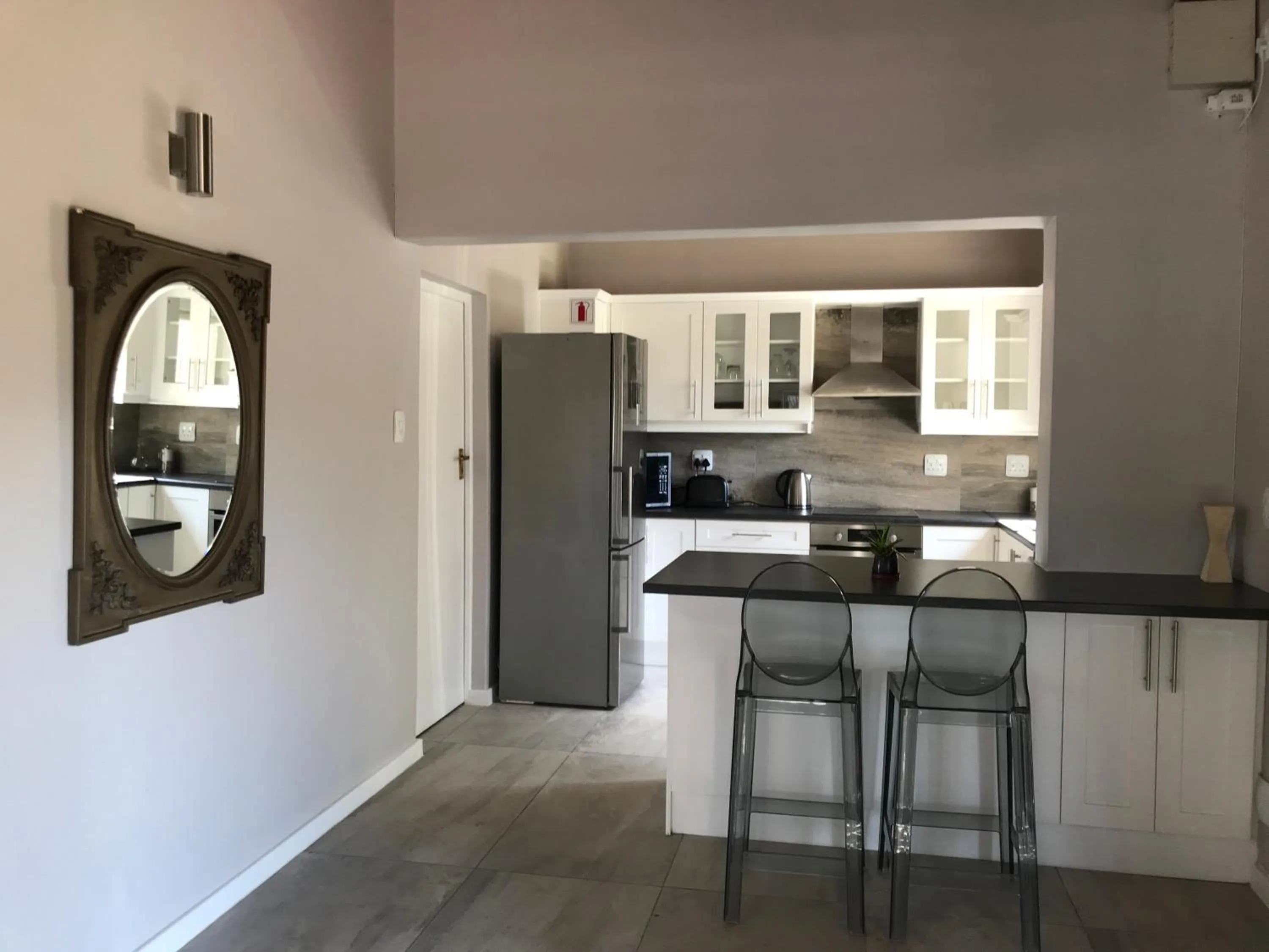 Kitchen or kitchenette in Lauradale Accommodation