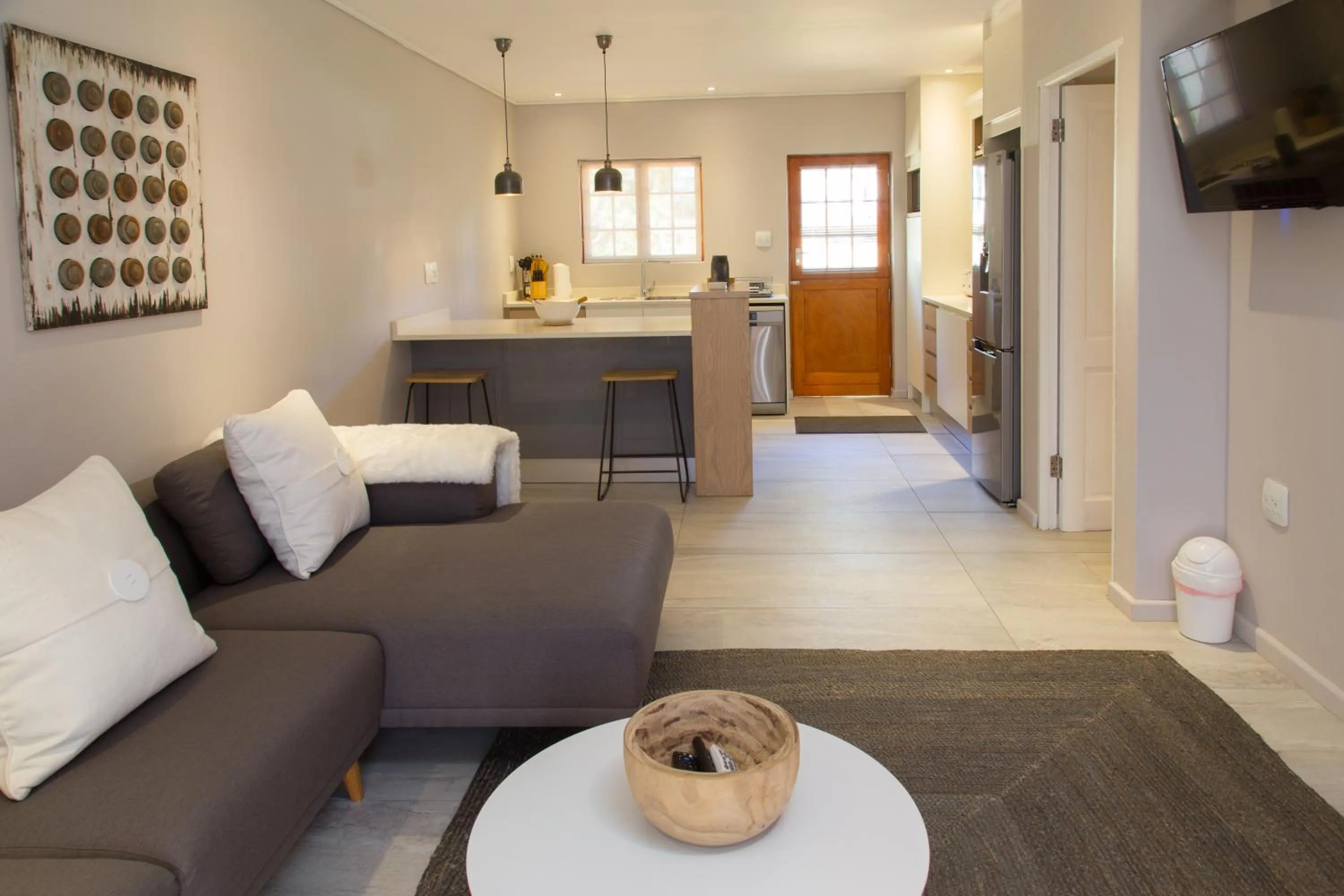 Kitchen or kitchenette in Lauradale Accommodation