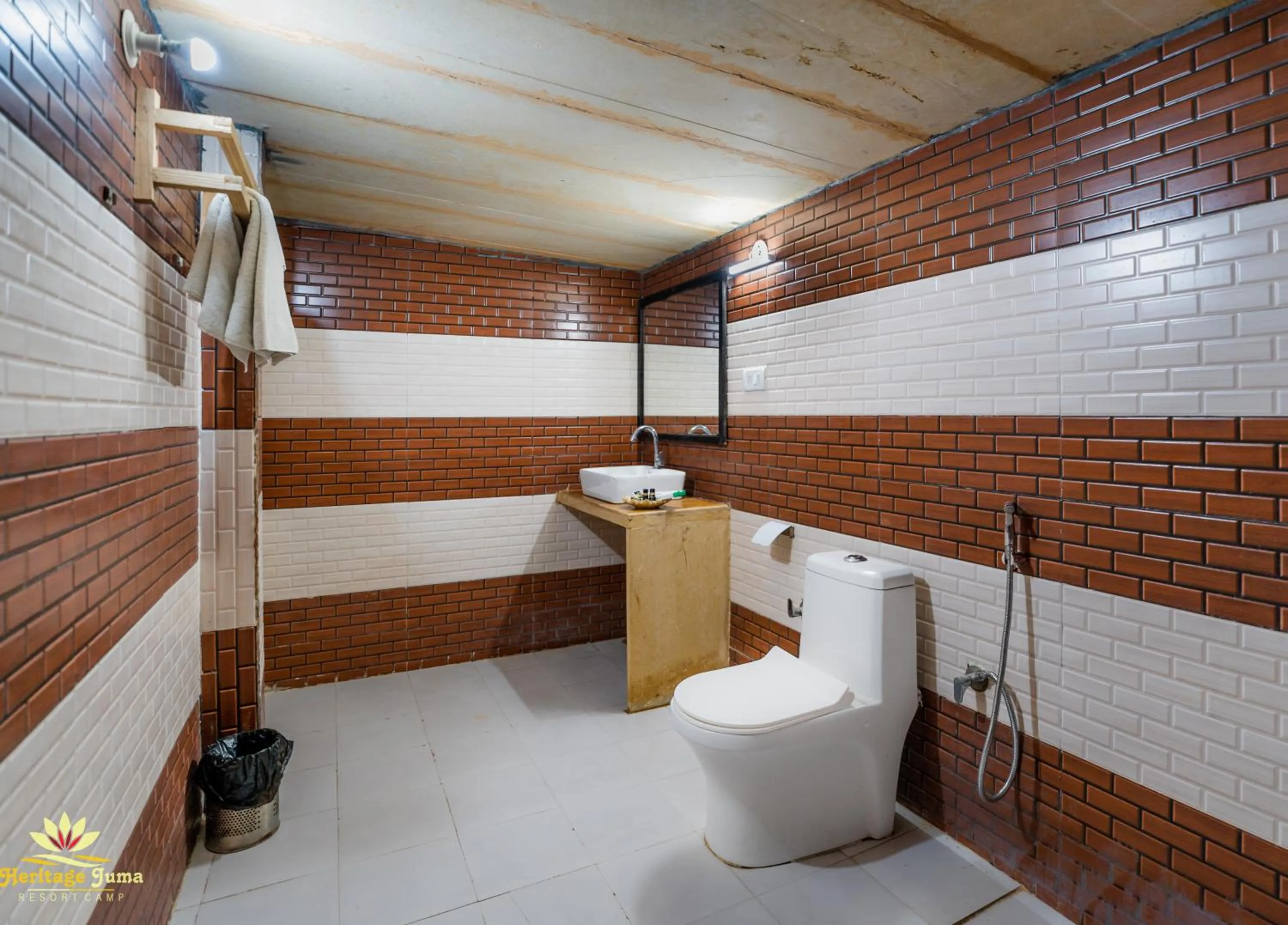 Bathroom in Heritage Juma Resort with swimming pool