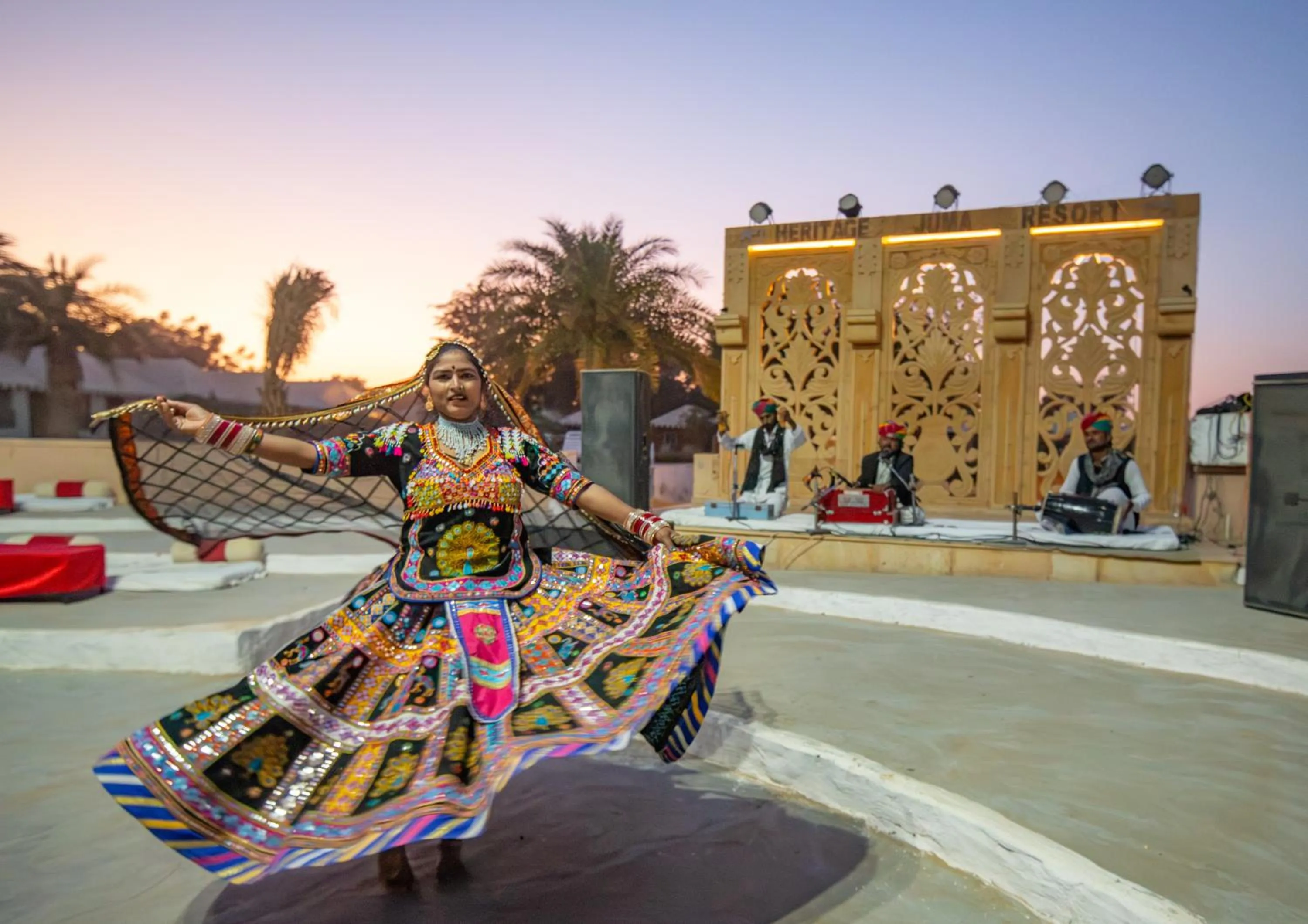 Facade/entrance in Heritage Juma Resort with swimming pool