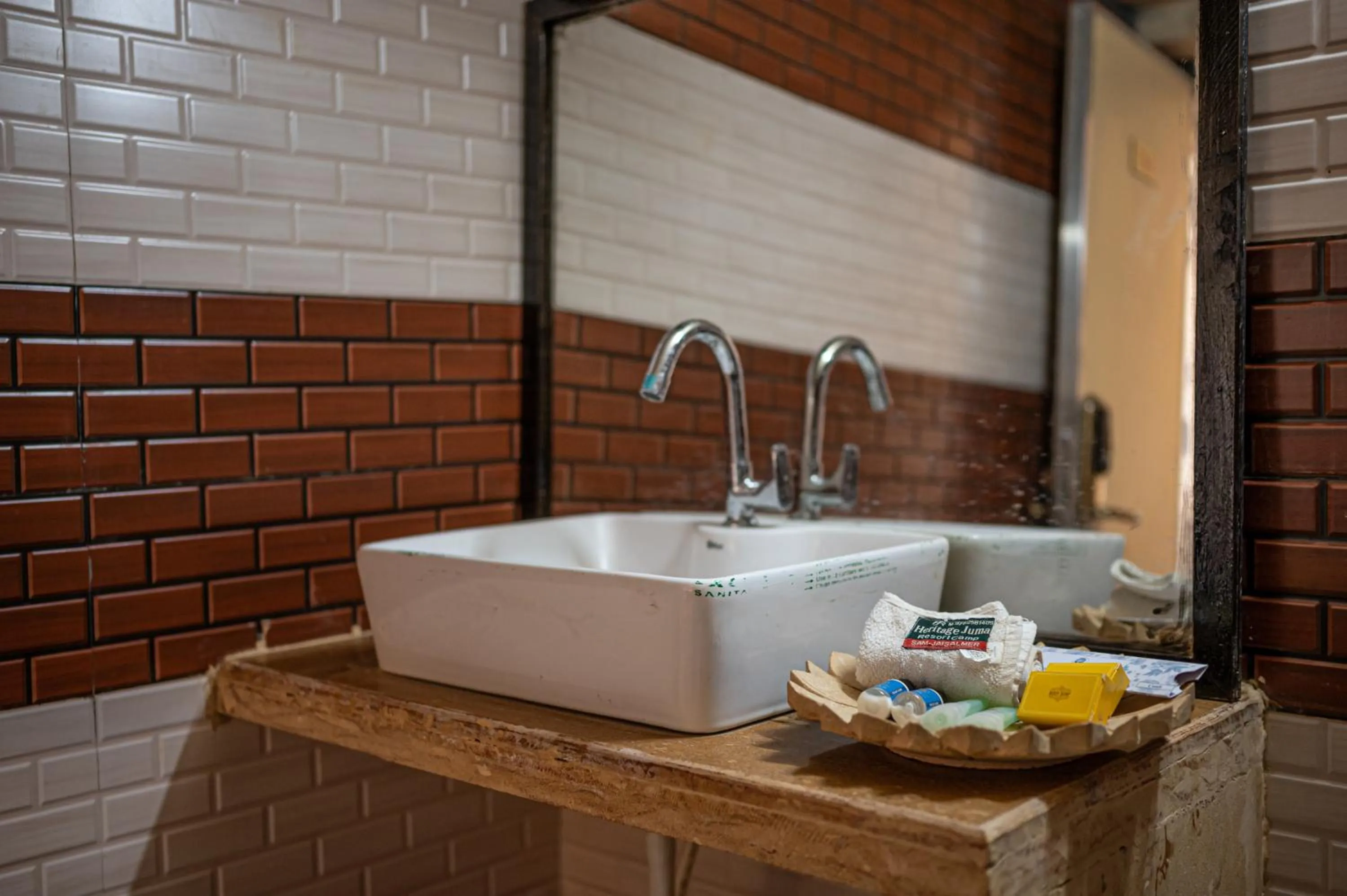 Bathroom in Heritage Juma Resort with swimming pool