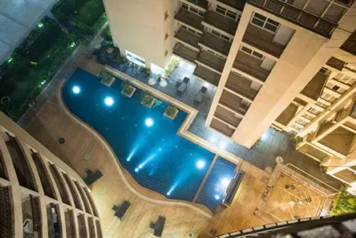 Pool view in Kadamb Spritual stay Pool view in Kadamb Spritual stay
