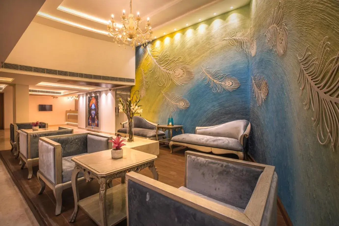 Lobby or reception in Kadamb Spritual stay Lobby or reception in Kadamb Spritual stay