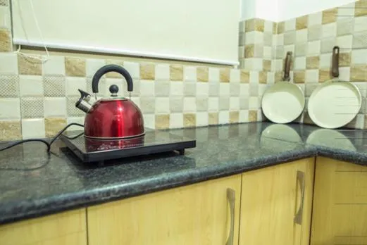 Kitchen or kitchenette in Kadamb Spritual stay