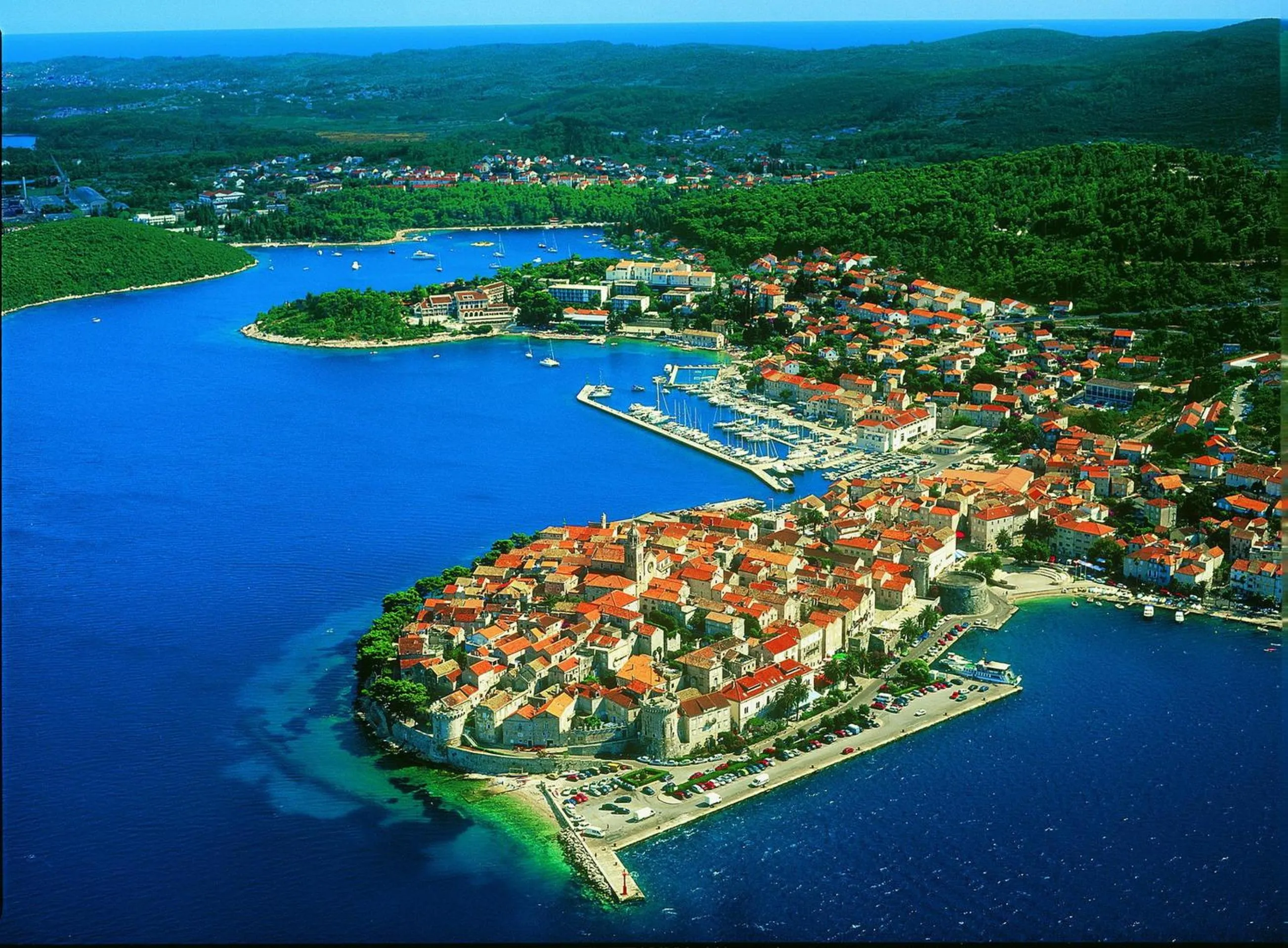 Bird's eye view in Apartments Marita