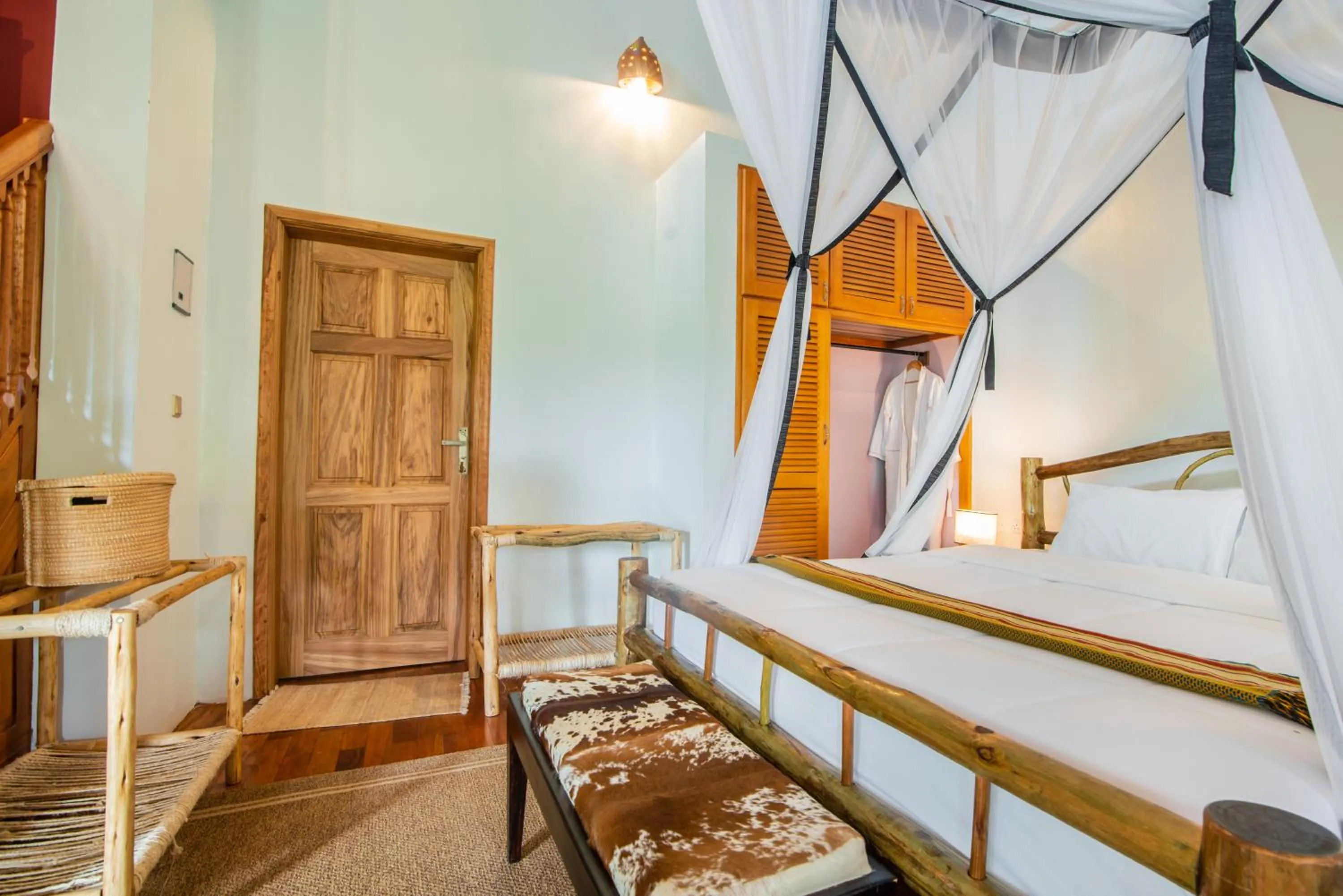 Bed in Buffalo Safari Lodge