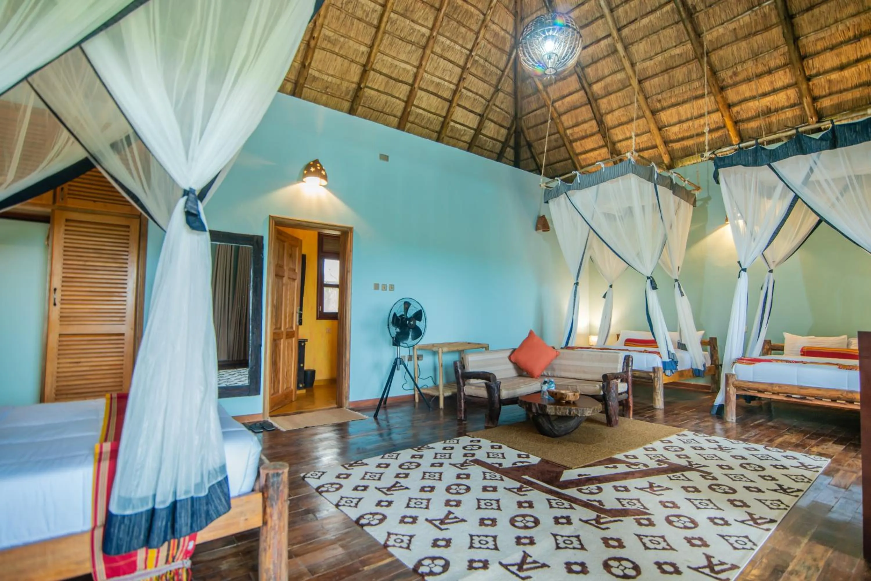 Bed in Buffalo Safari Lodge