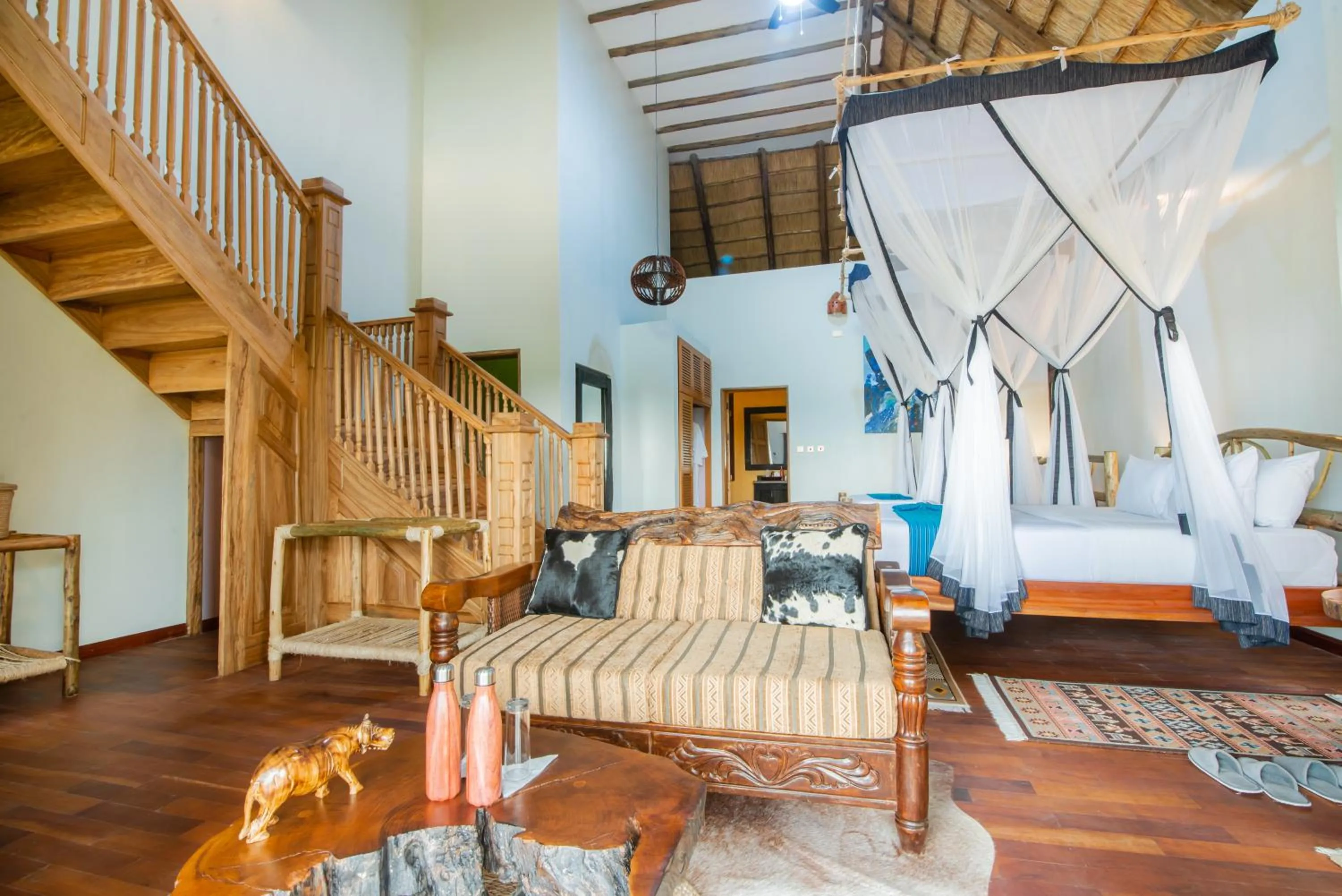 Seating area in Buffalo Safari Lodge