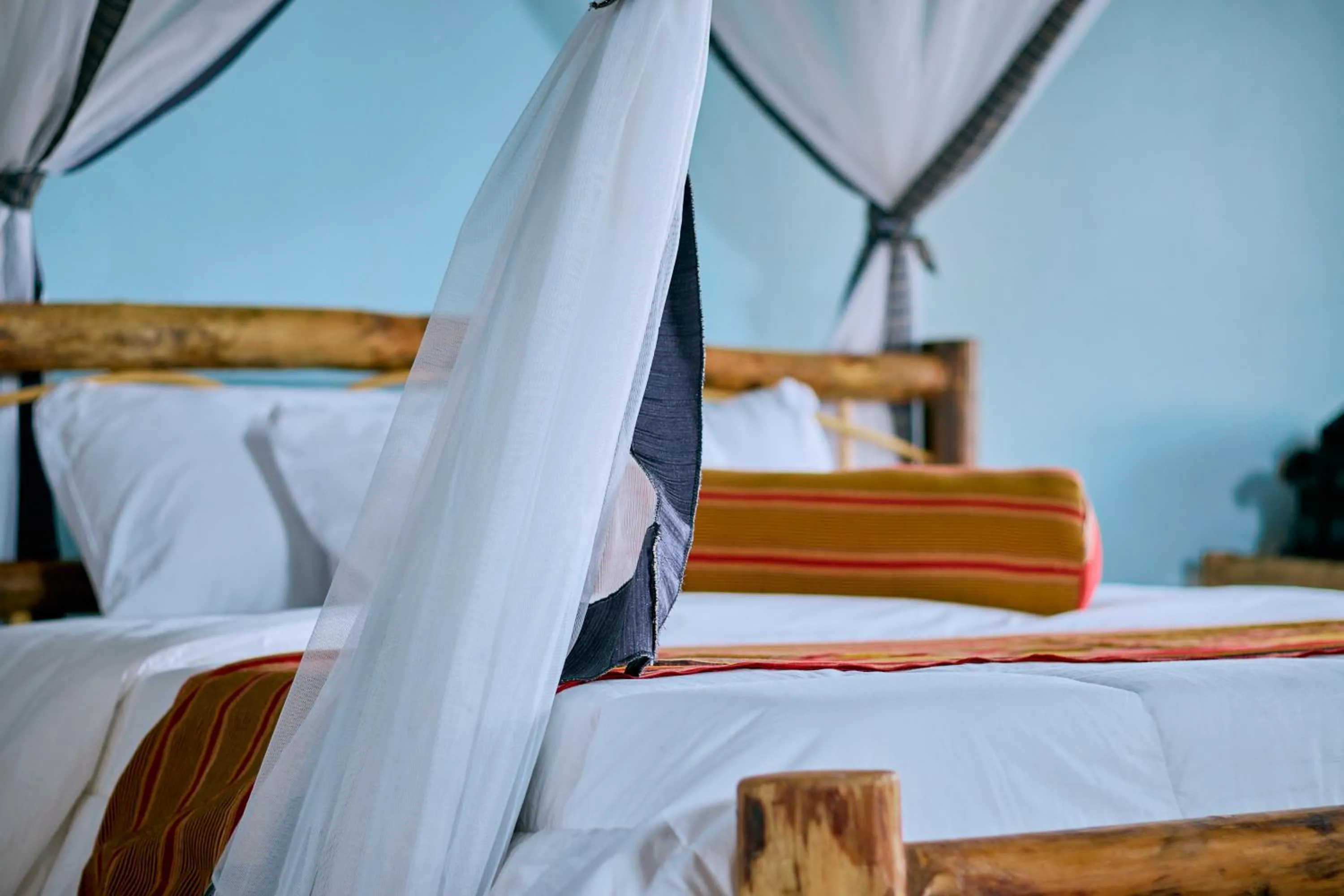 Bed in Buffalo Safari Lodge