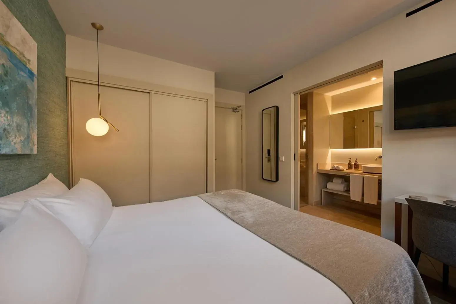 Bedroom, Bed in Sant Jaume Design Hotel Bedroom, Bed in Sant Jaume Design Hotel