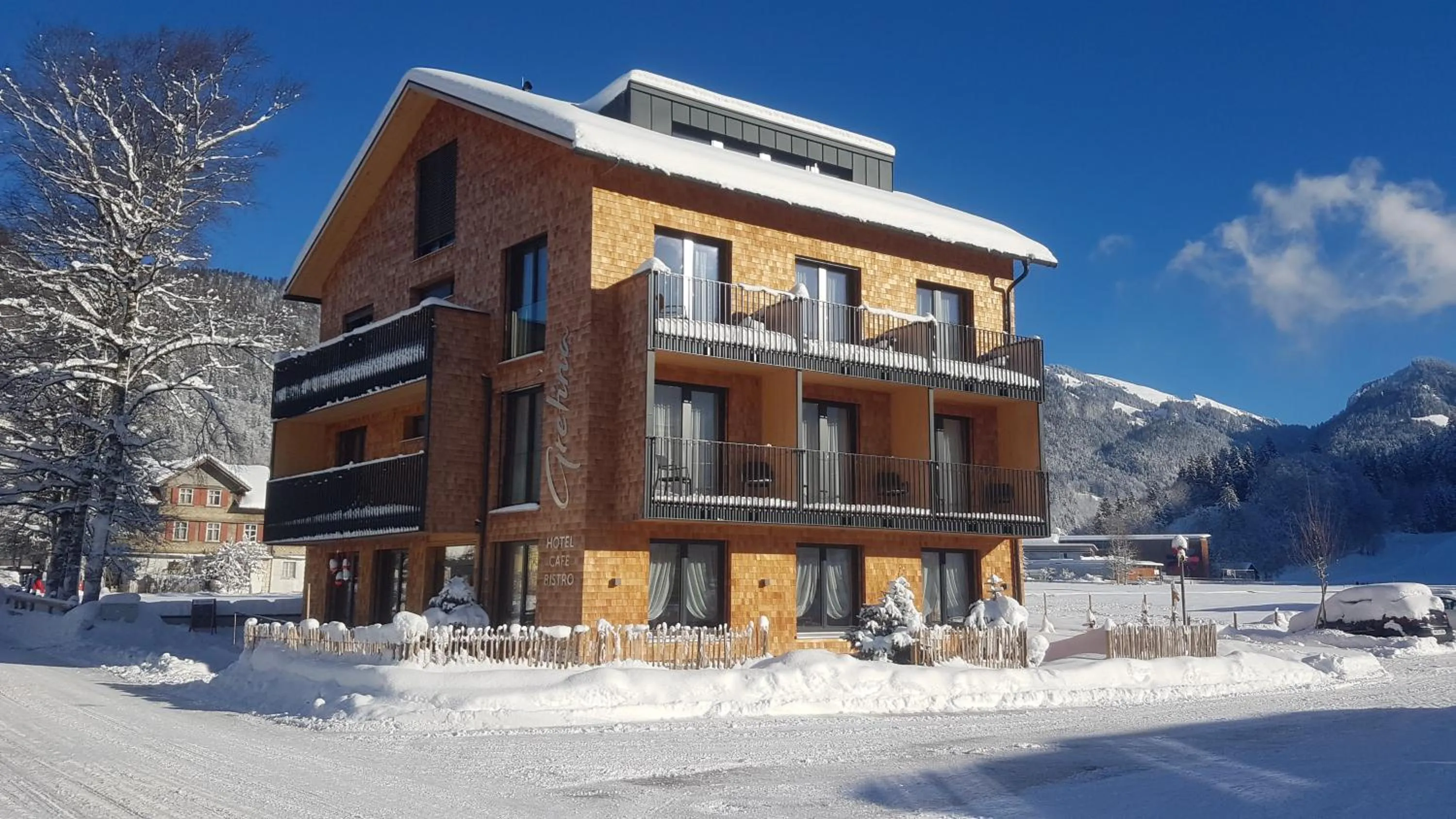 Facade/entrance in Hotel Gretina
