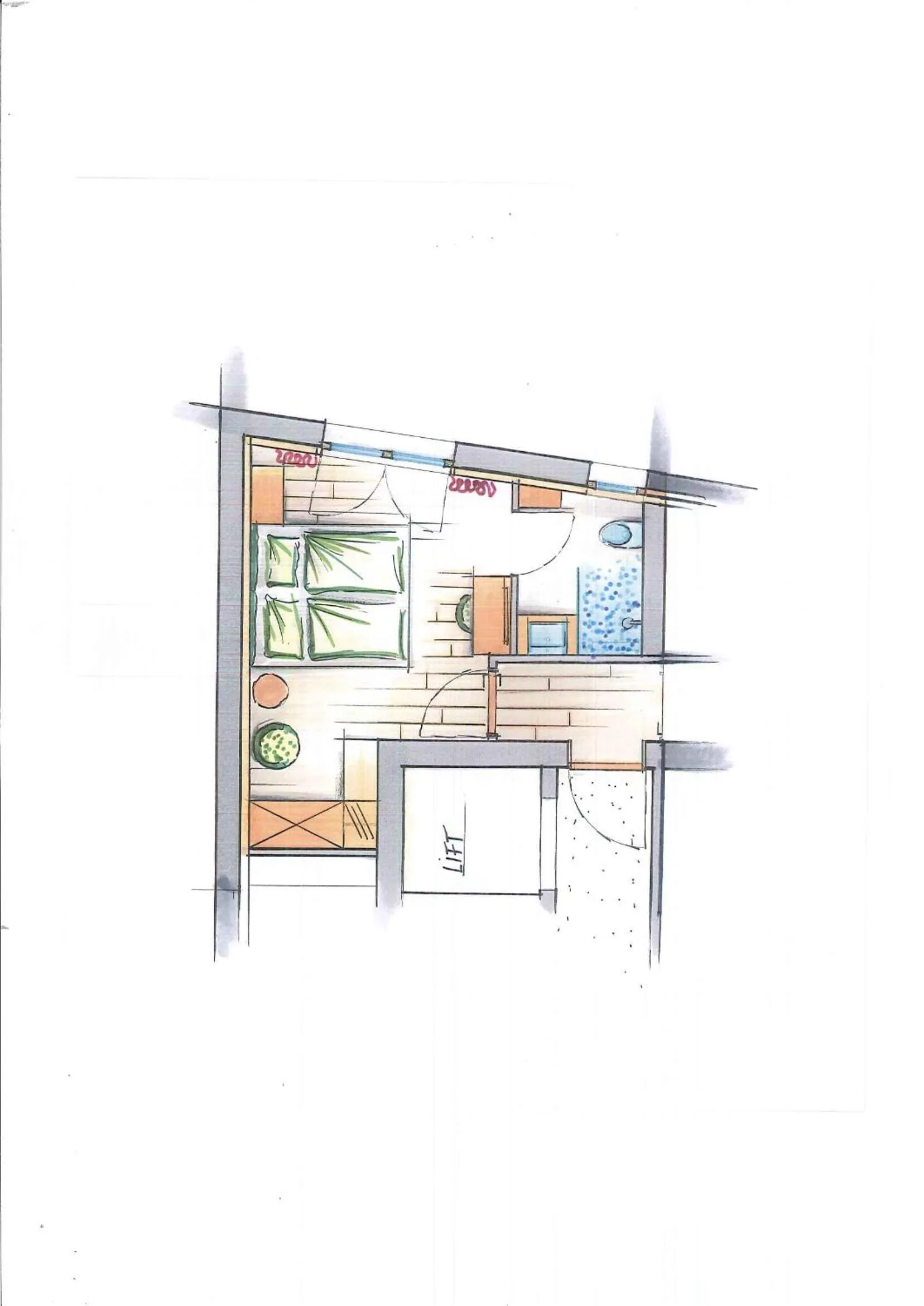 Photo of the whole room in Hotel Gretina