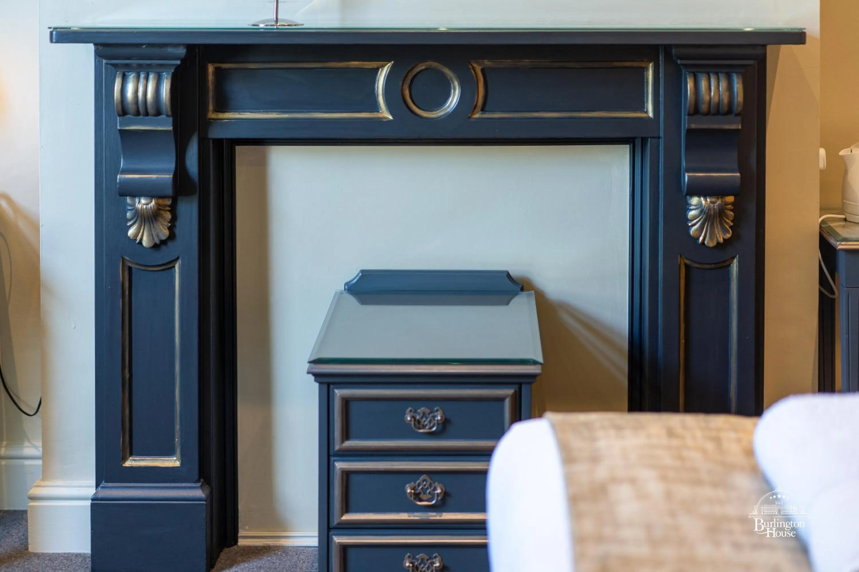 Decorative detail, Bed in Burlington House Boutique