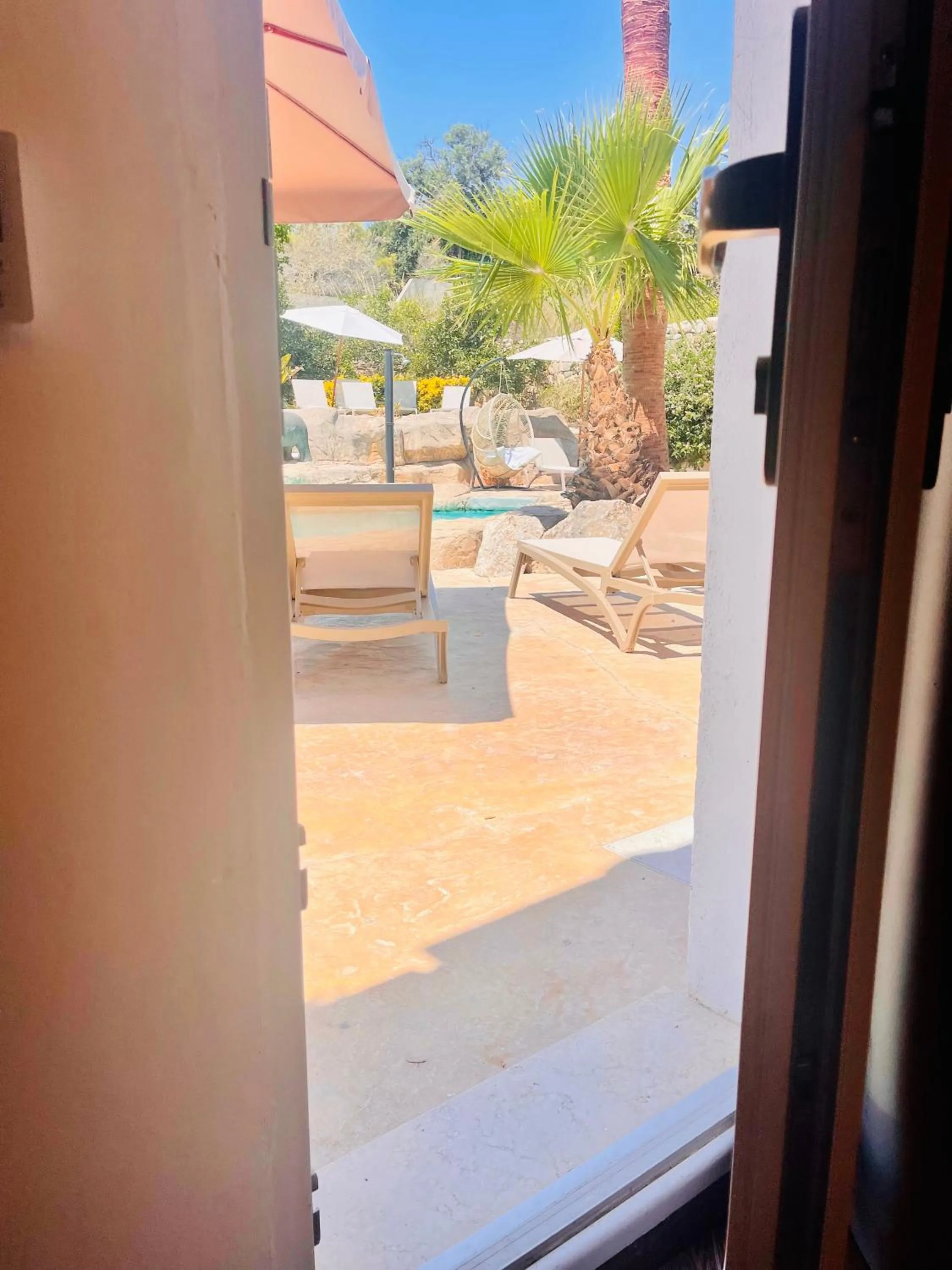 Pool view in The Red Farm Relais & Spa