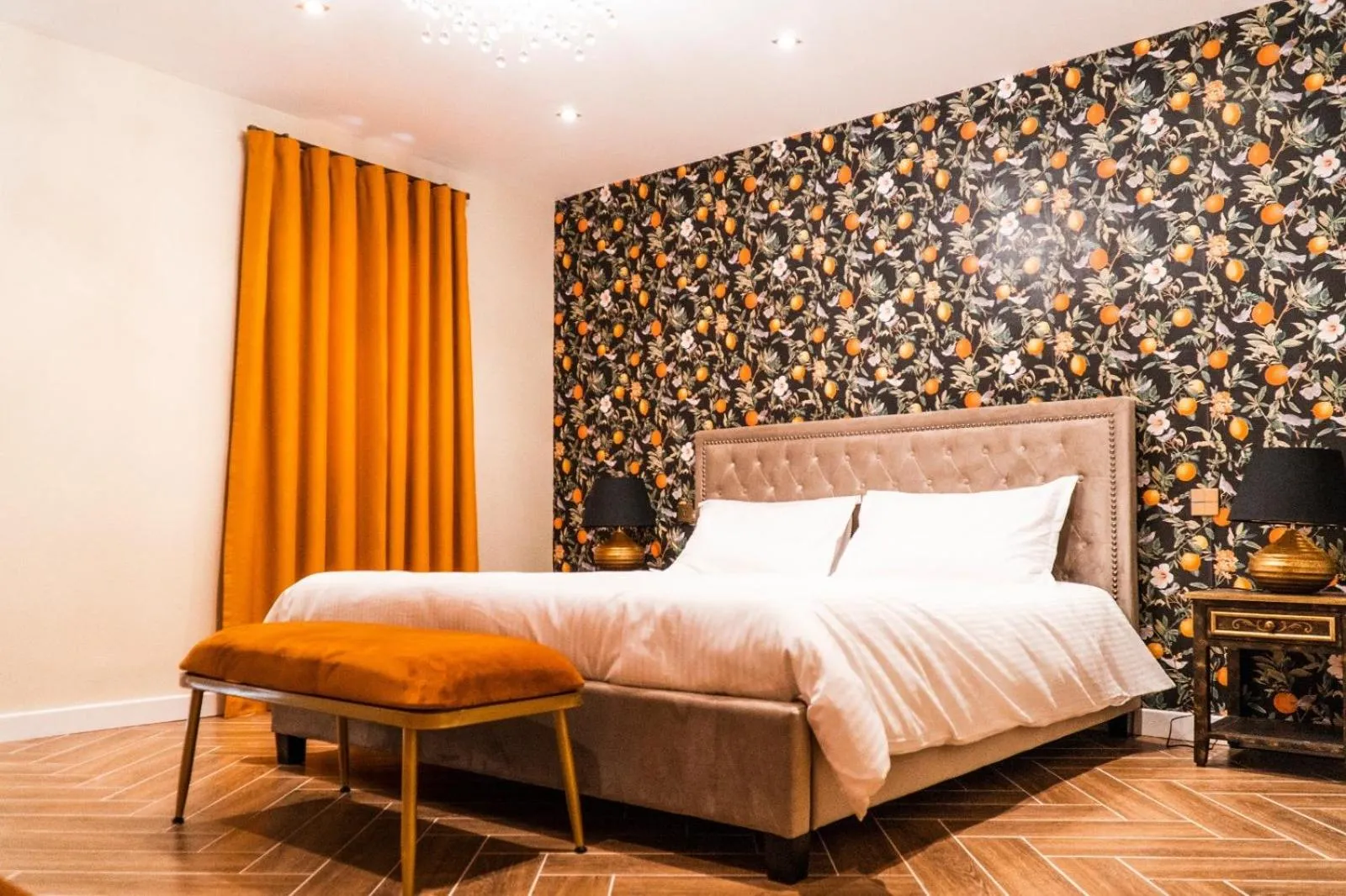 Decorative detail, Bed in The Red Farm Relais & Spa