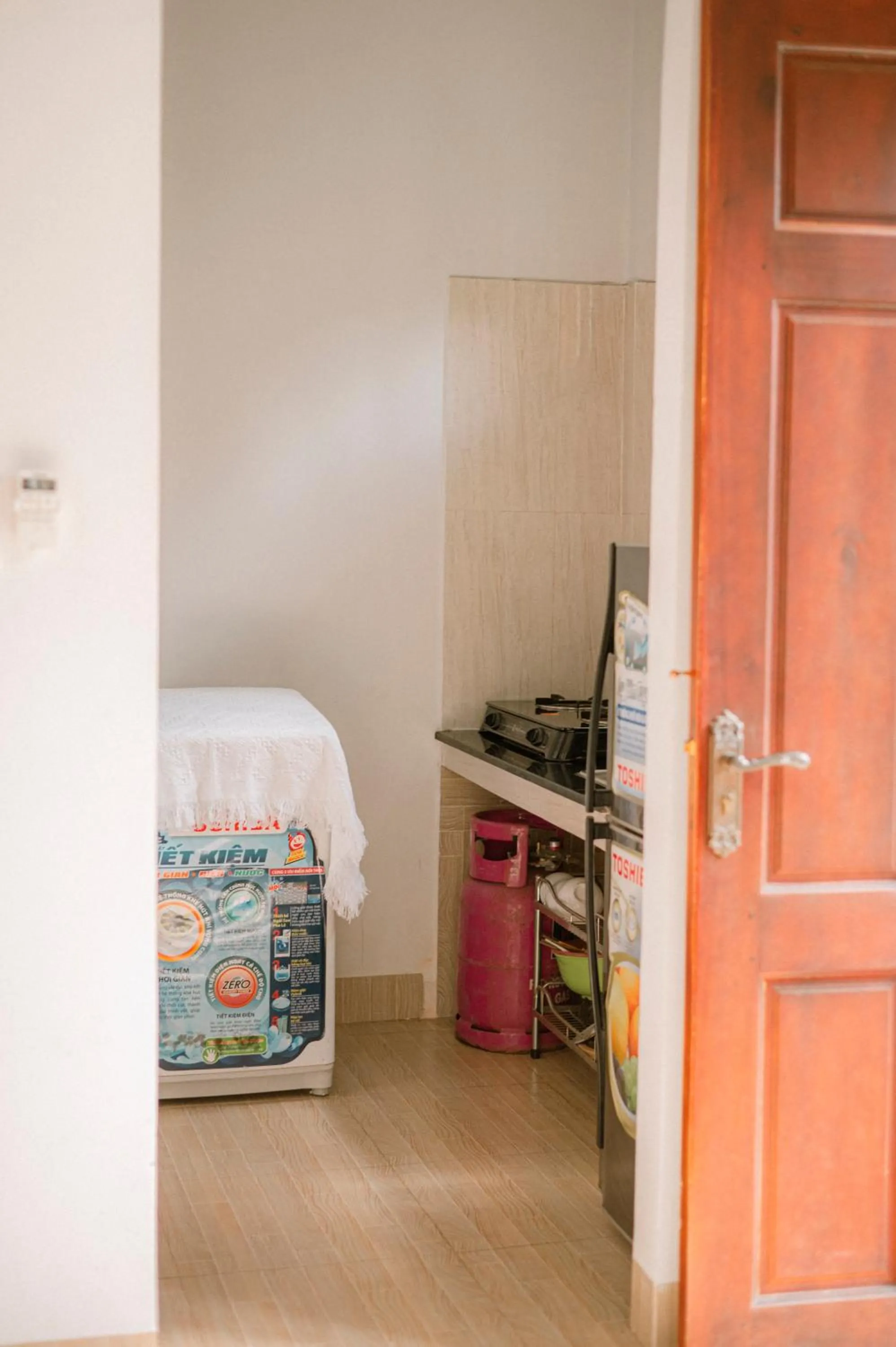 stove, Bed in Wings Bungalow