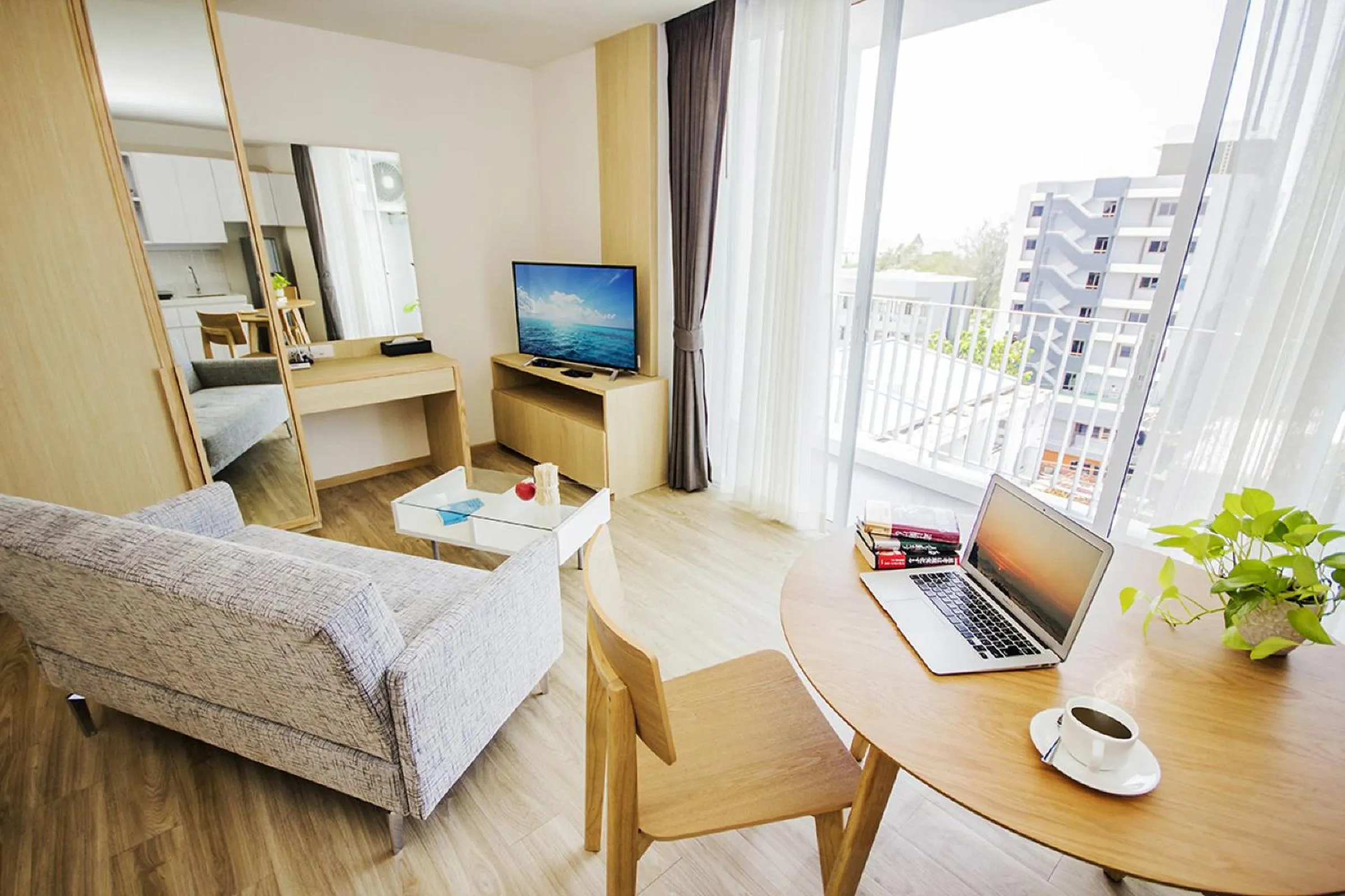 Photo of the whole room, Bed in Karin hotel & Service apartment - SHA Extra Plus