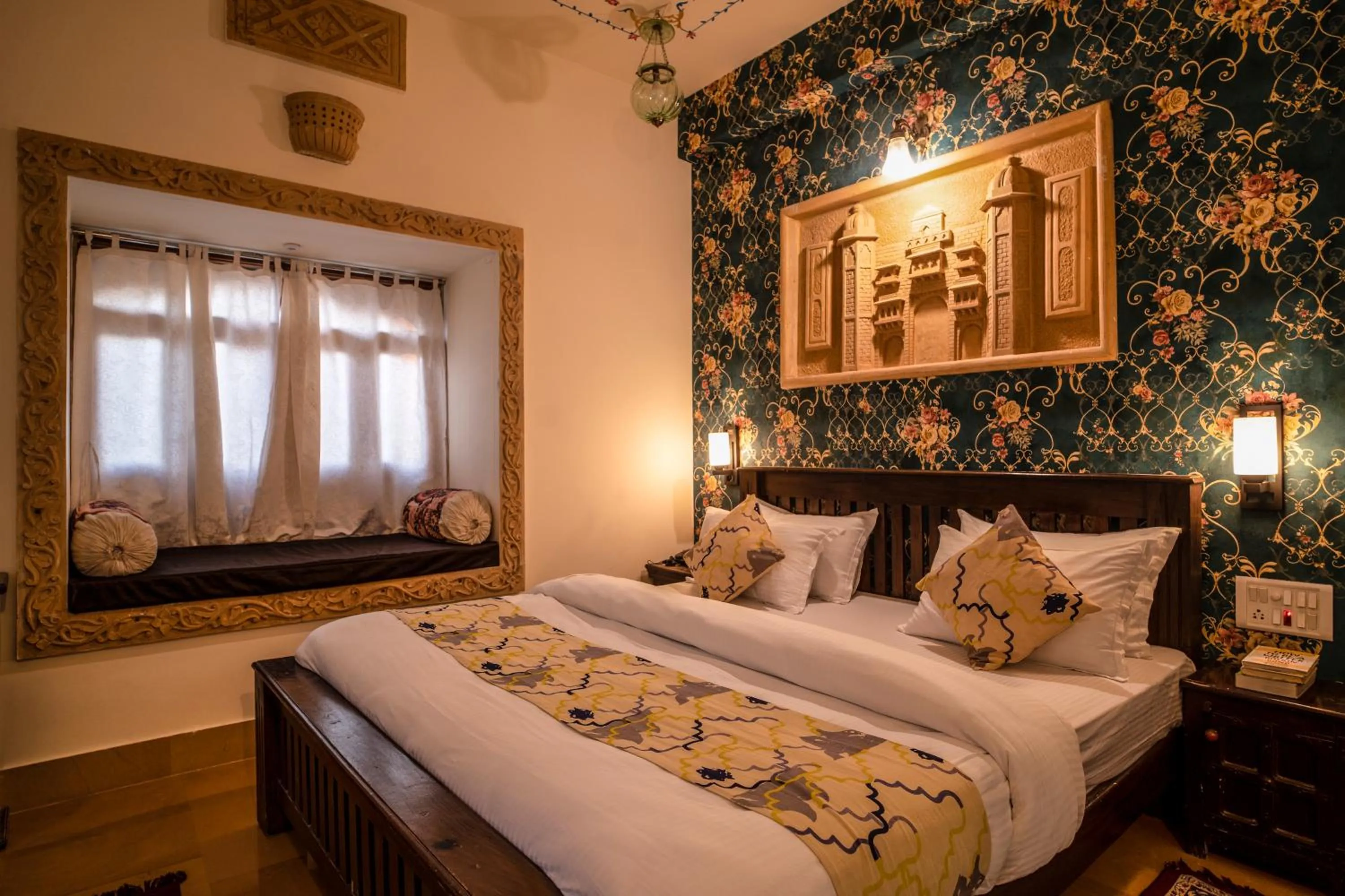 Bedroom, Bed in Tripli Hotels Prithvi Palace