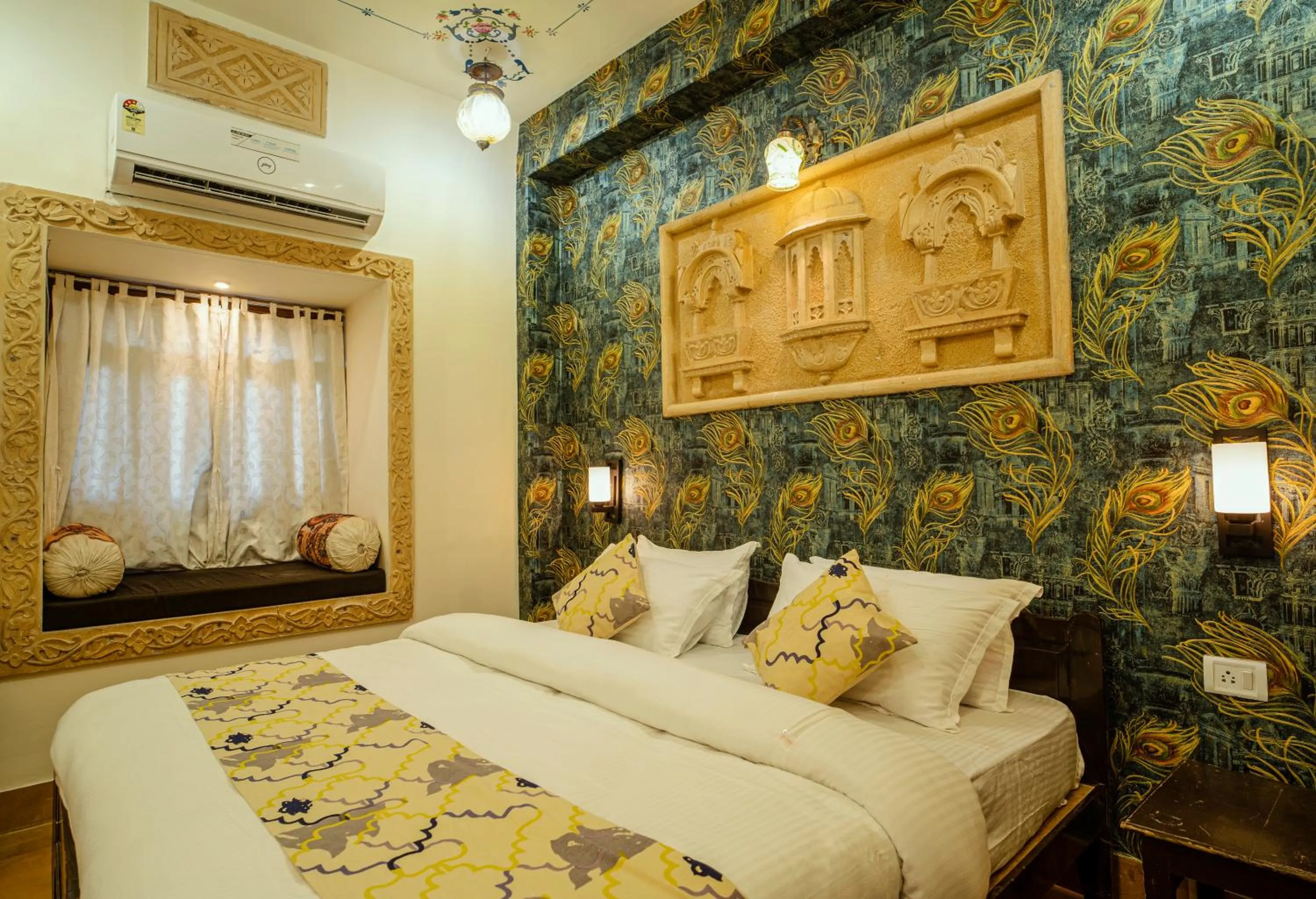 Bedroom, Bed in Tripli Hotels Prithvi Palace