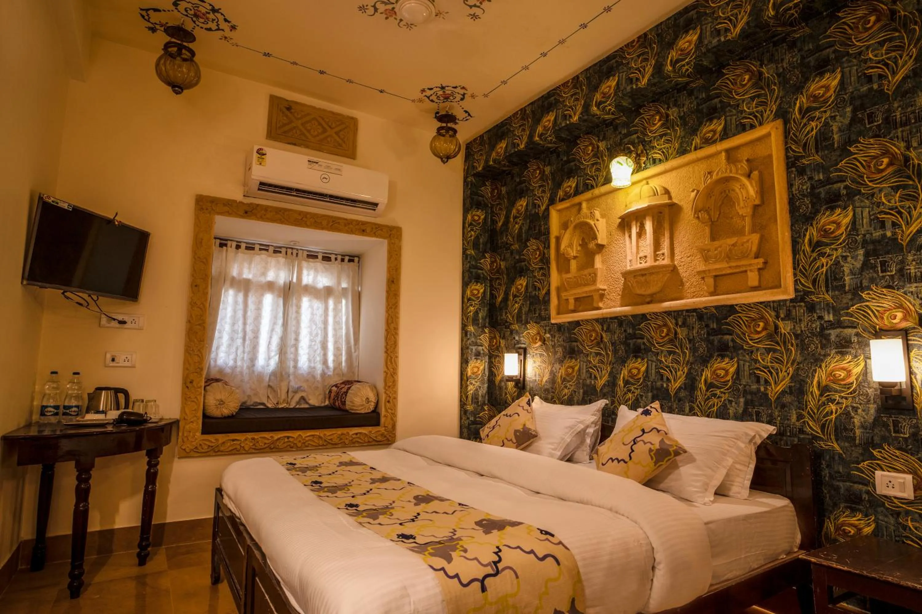 Bedroom, Bed in Tripli Hotels Prithvi Palace