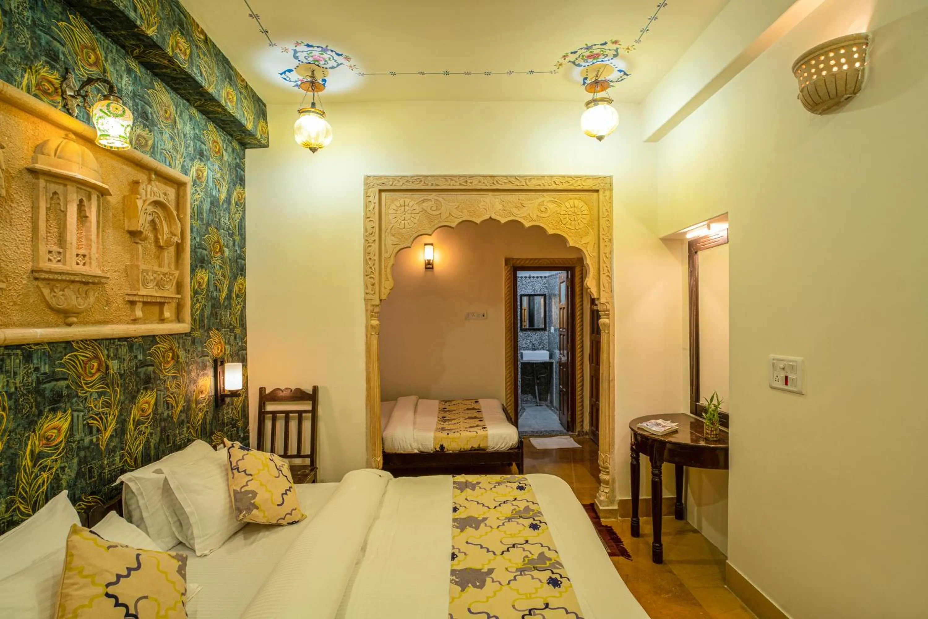 Bedroom, Bed in Tripli Hotels Prithvi Palace