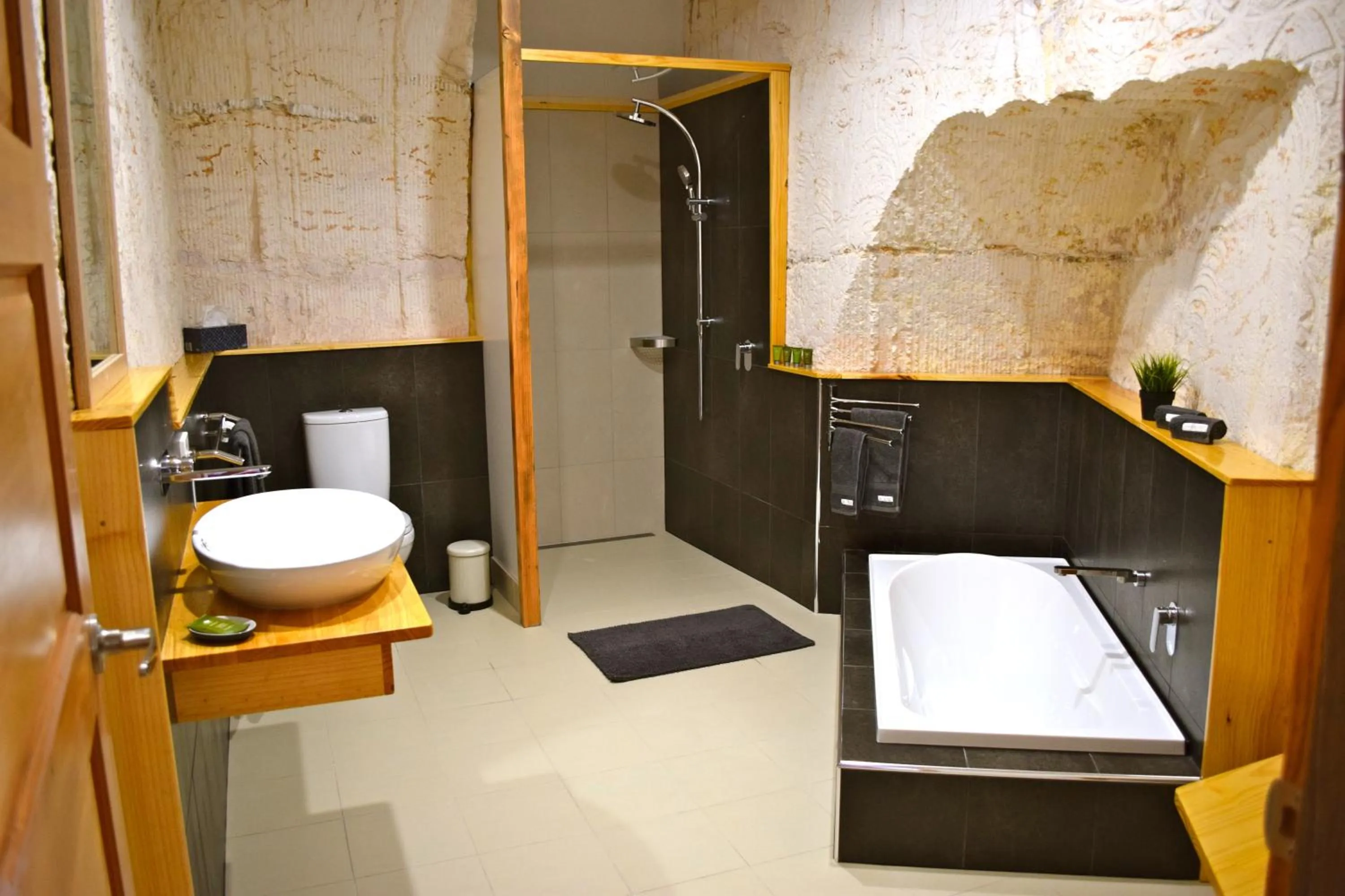 Bathroom in Dug Out B&B