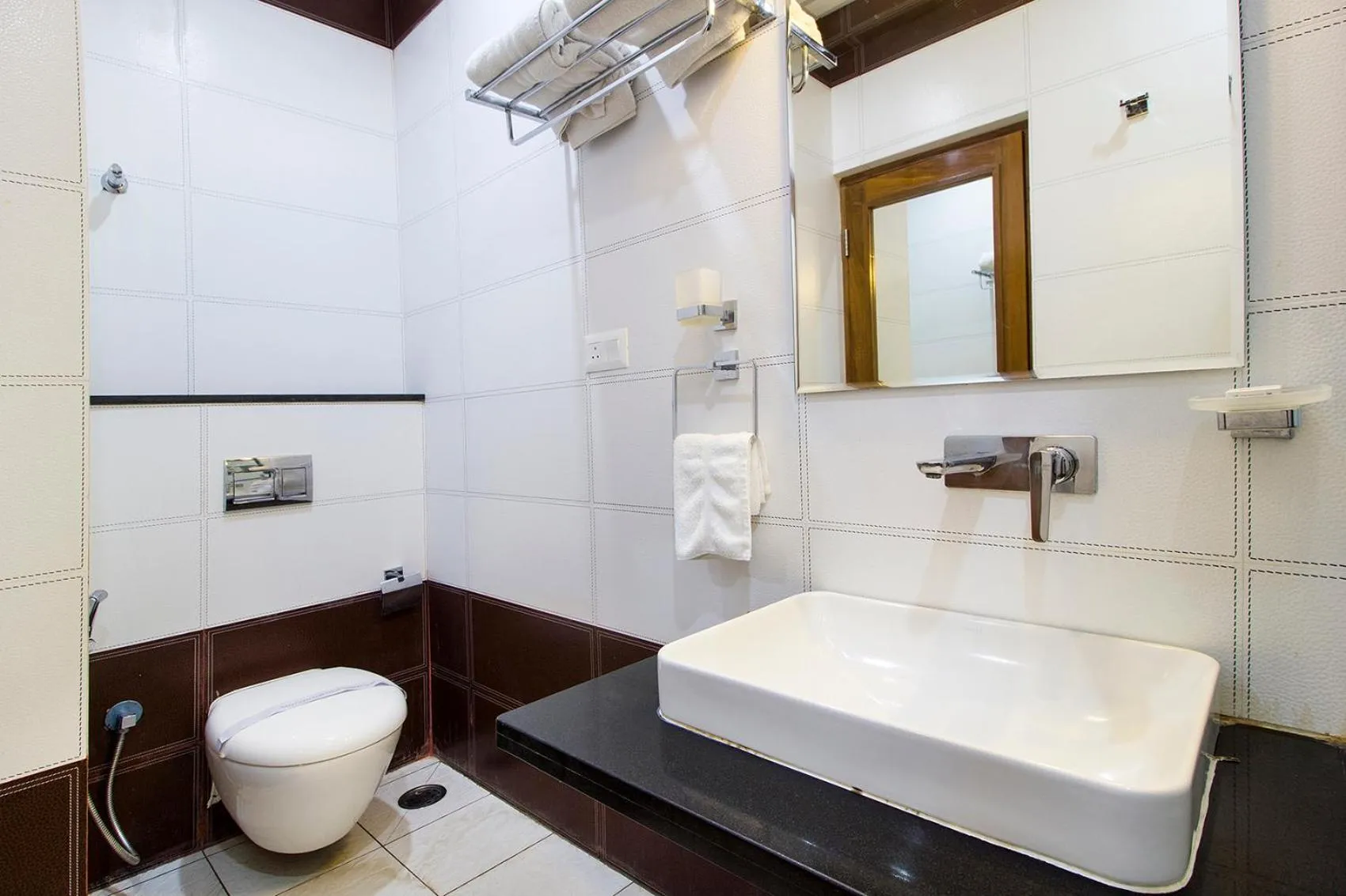 Bathroom in Hotel Lok Sagar Mysore