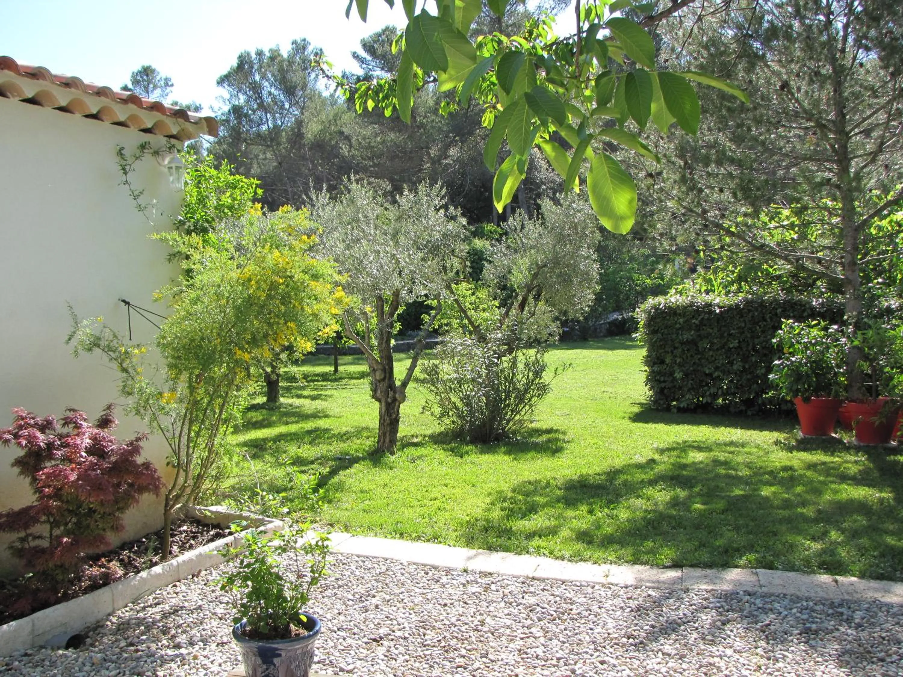 Garden view in Casa Rurale Lou Pichoun Nis