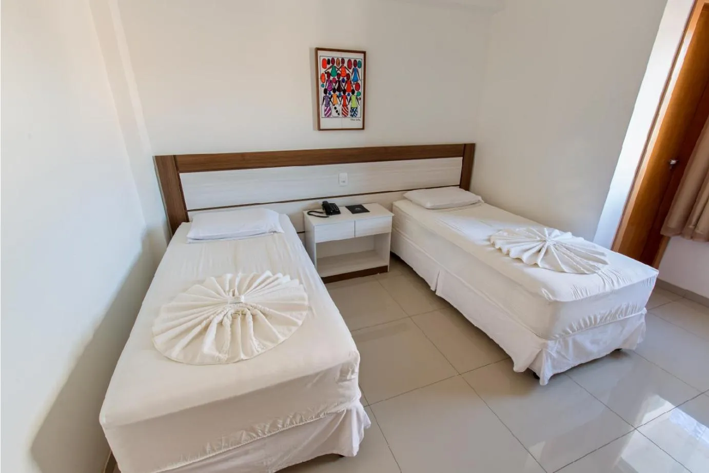 Bed in Hotel Bizzon